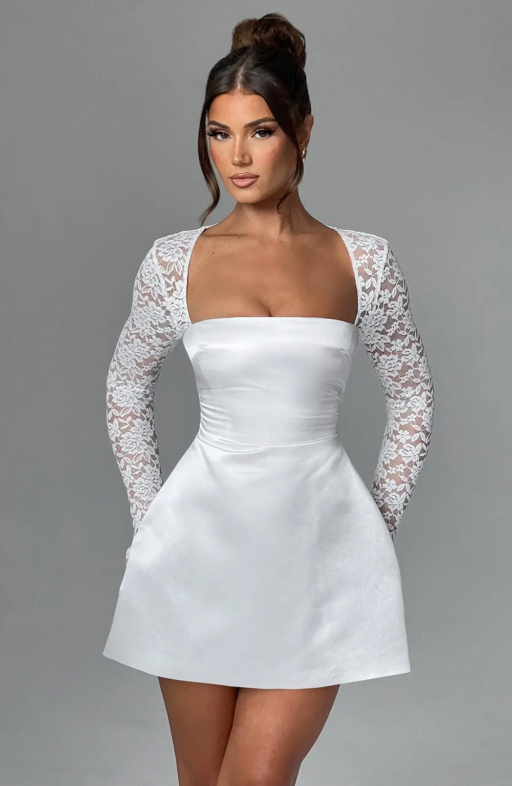 Sadie Mini Dress - Ivory - Image 4