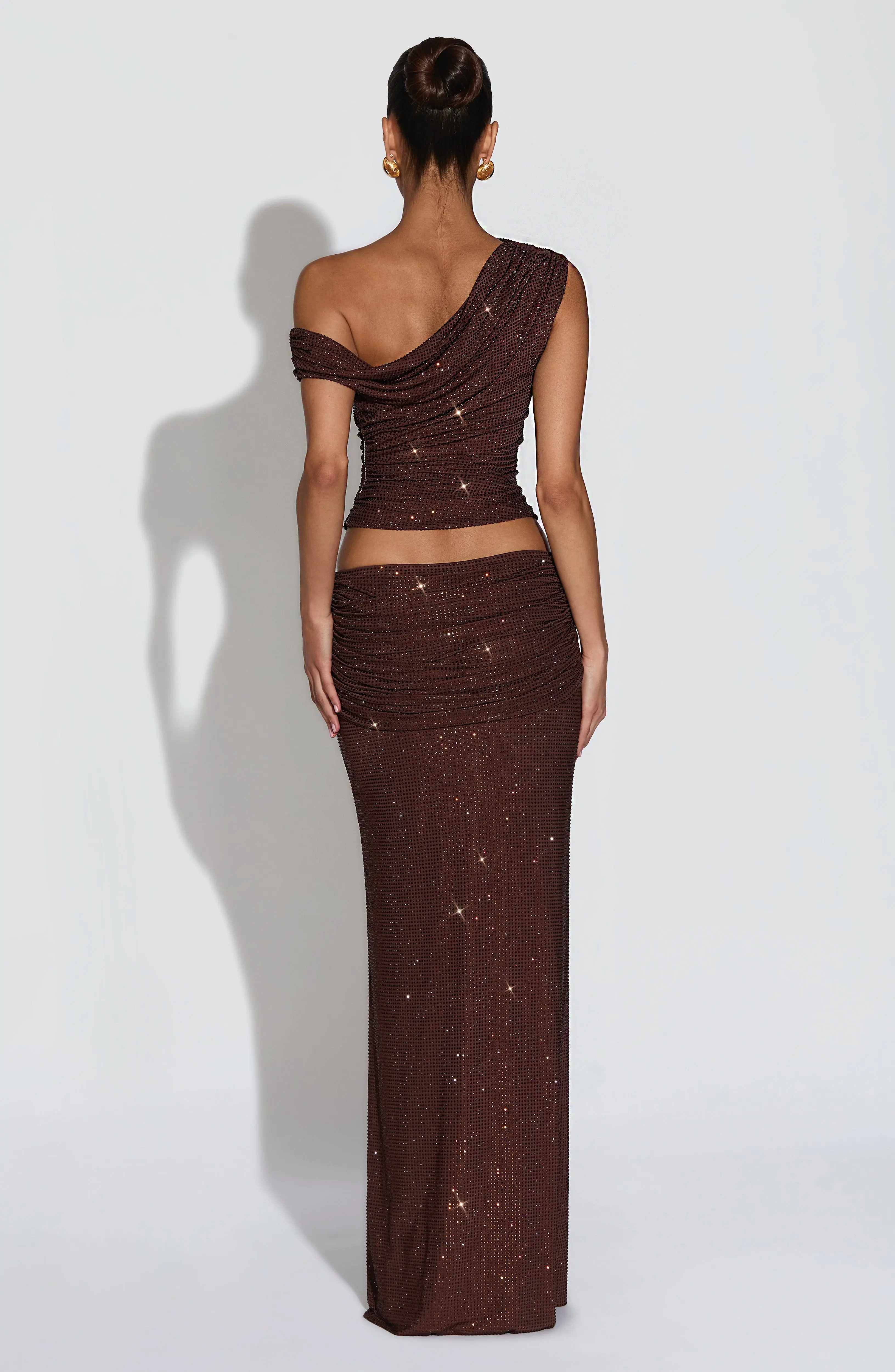 Sterling Maxi Skirt - Plum Brown - Image 2