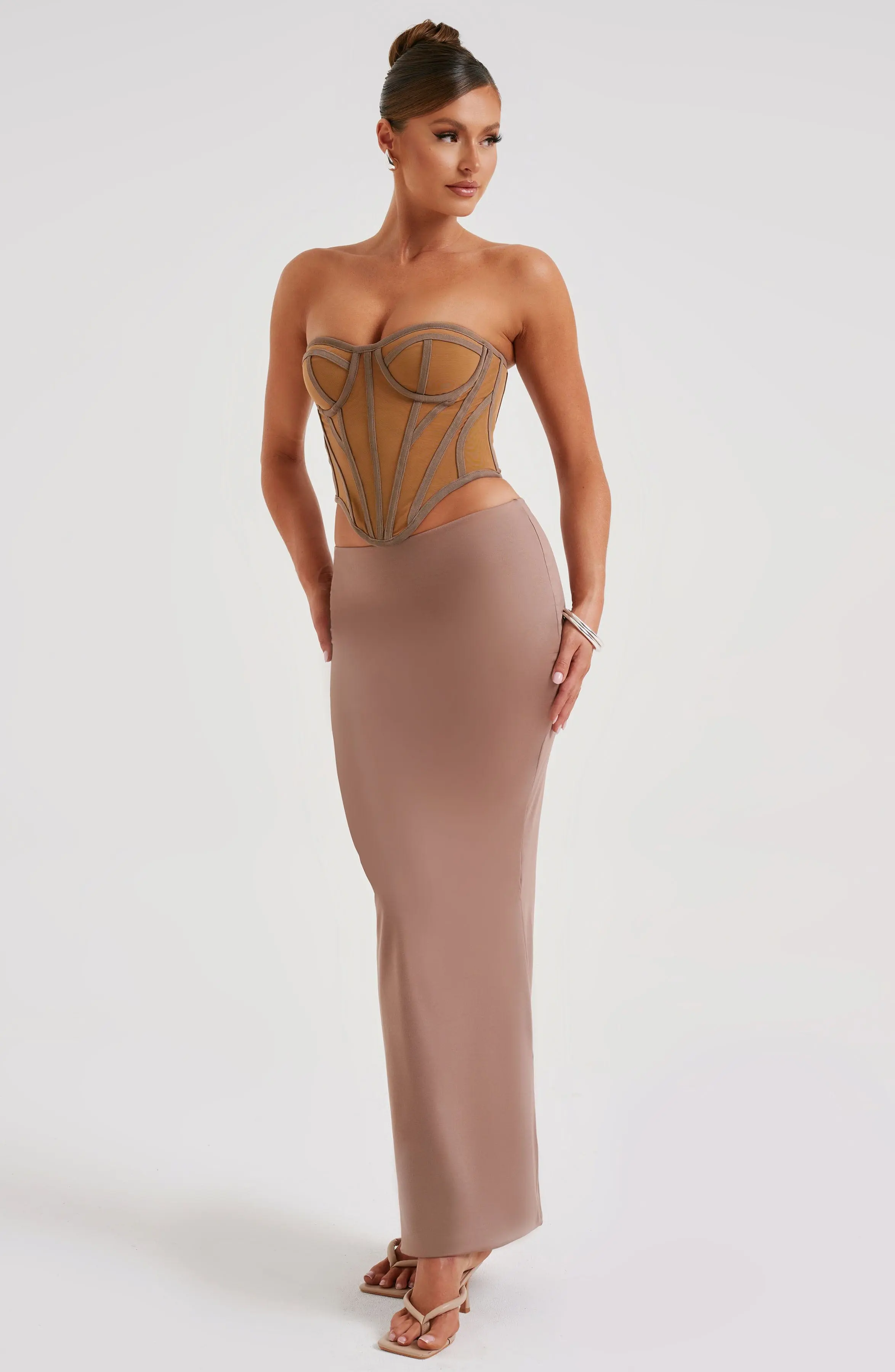Astrid Maxi Skirt - Chocolate - Image 6