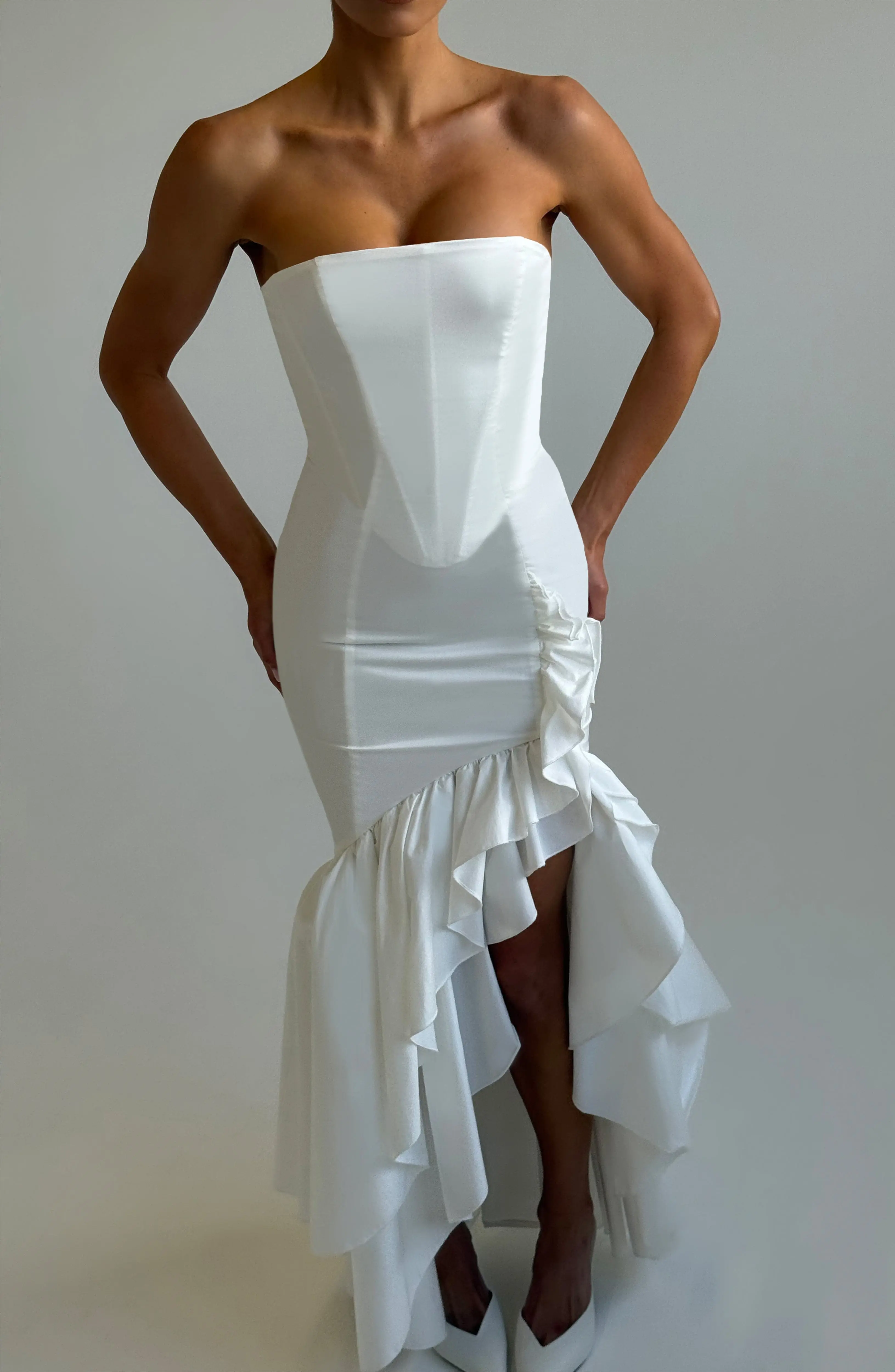 Angelina Maxi Dress - Ivory - Image 3