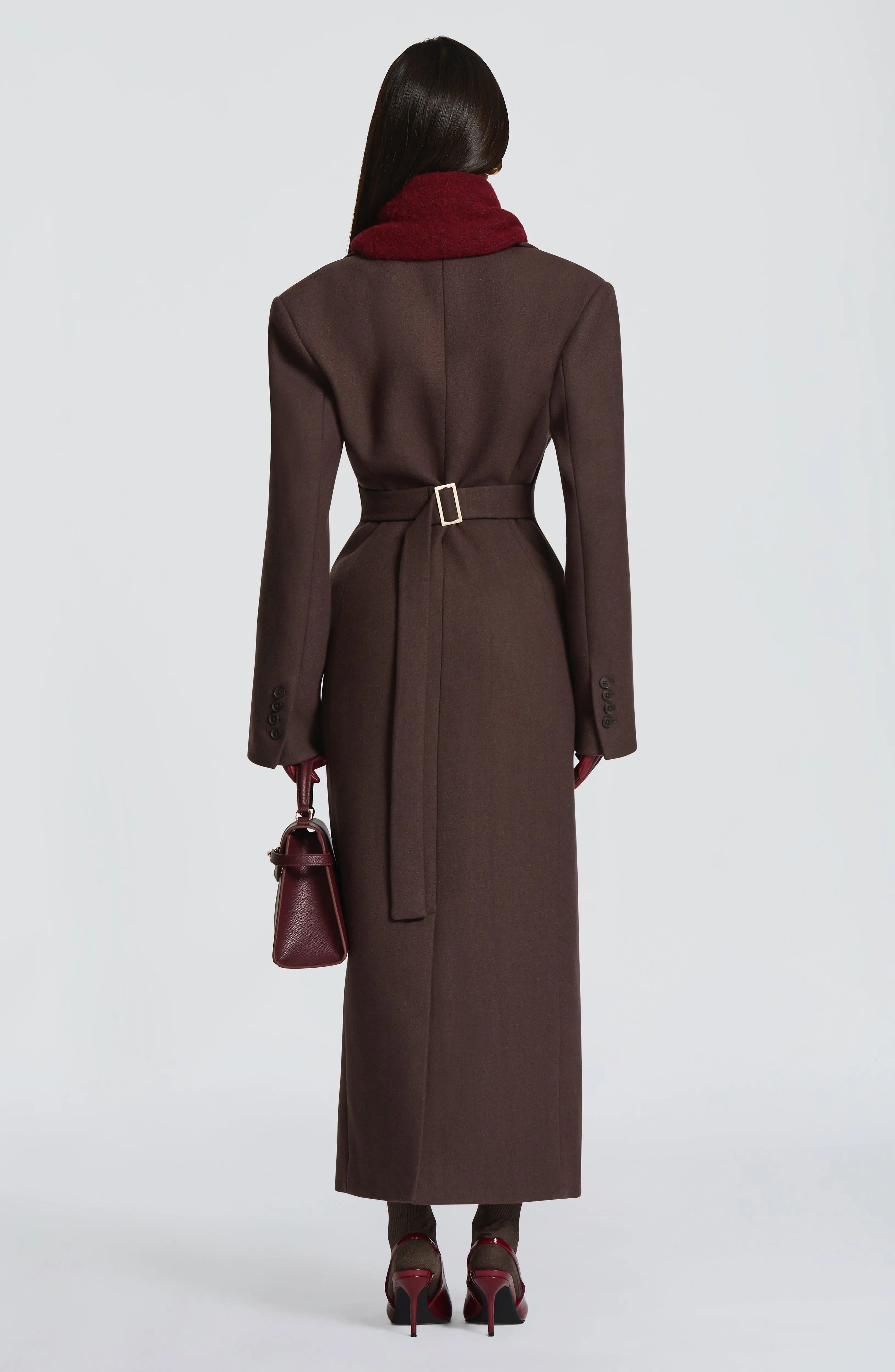Ursula Coat - Plum Brown - Image 4
