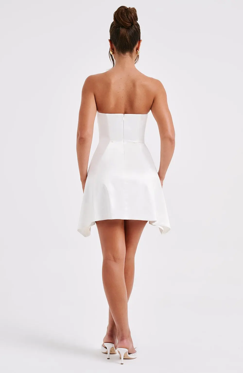 Freja Mini Dress - Ivory - Image 8