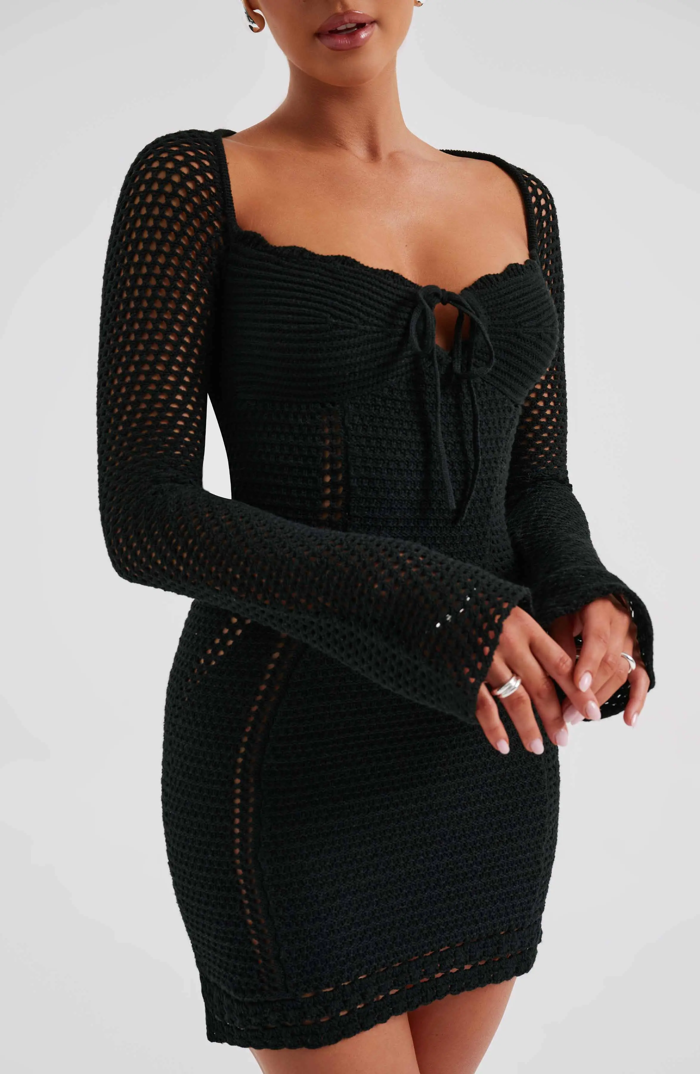 Dezi Mini Dress - Black - Image 5