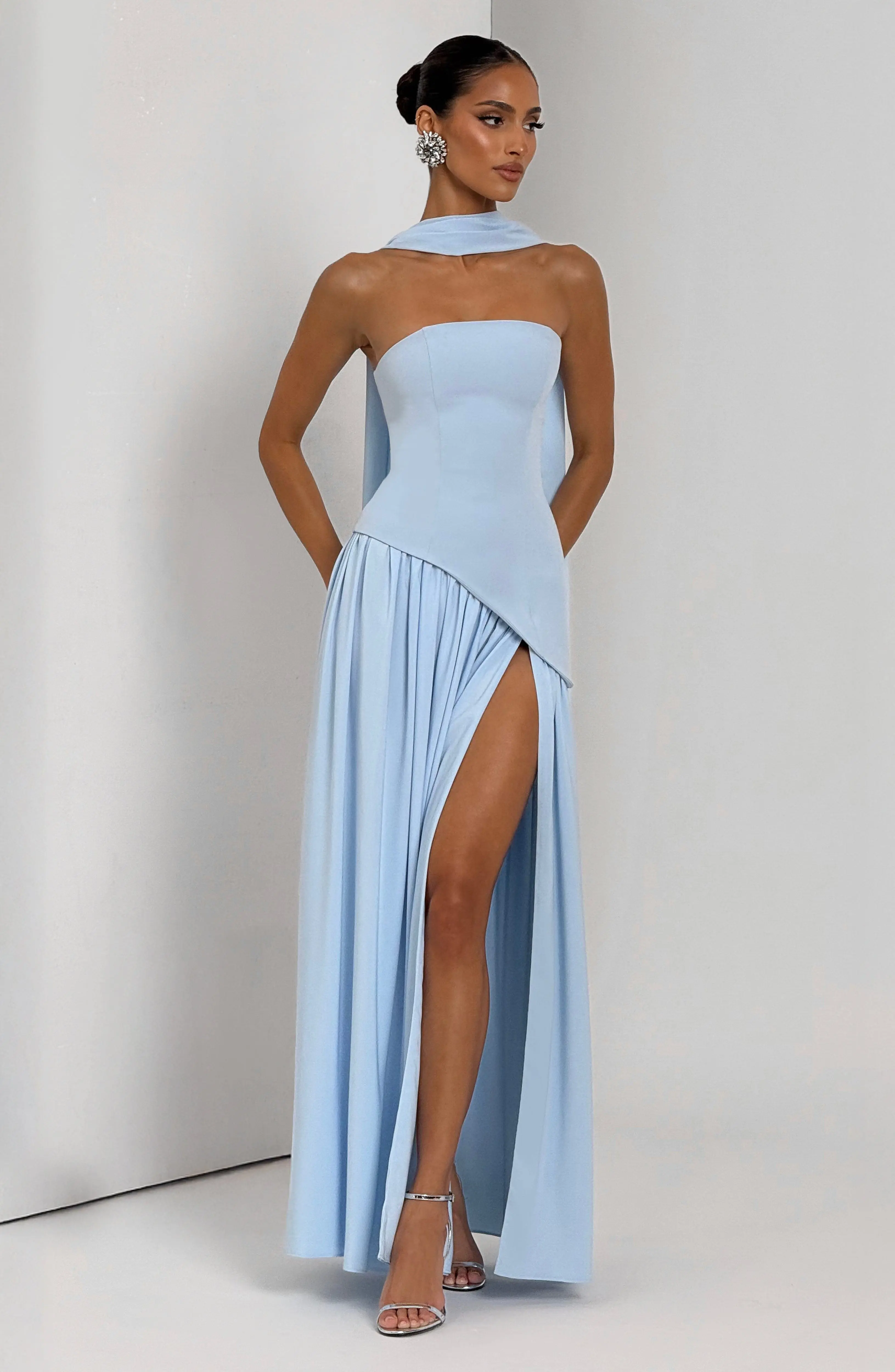 Maliyah Maxi Dress - Baby Blue - Image 13