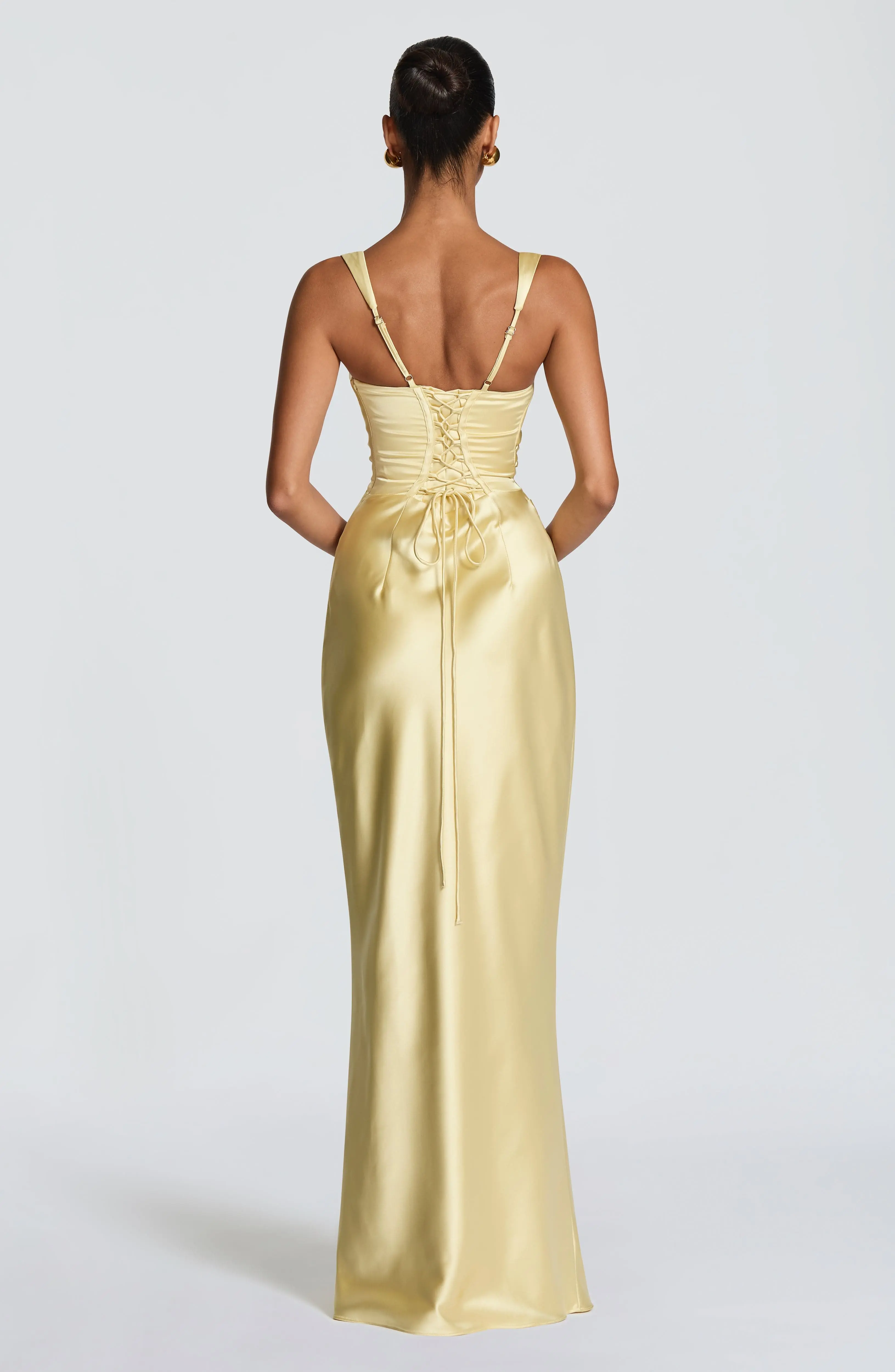Calanthe Maxi Dress - Lemon - Image 2