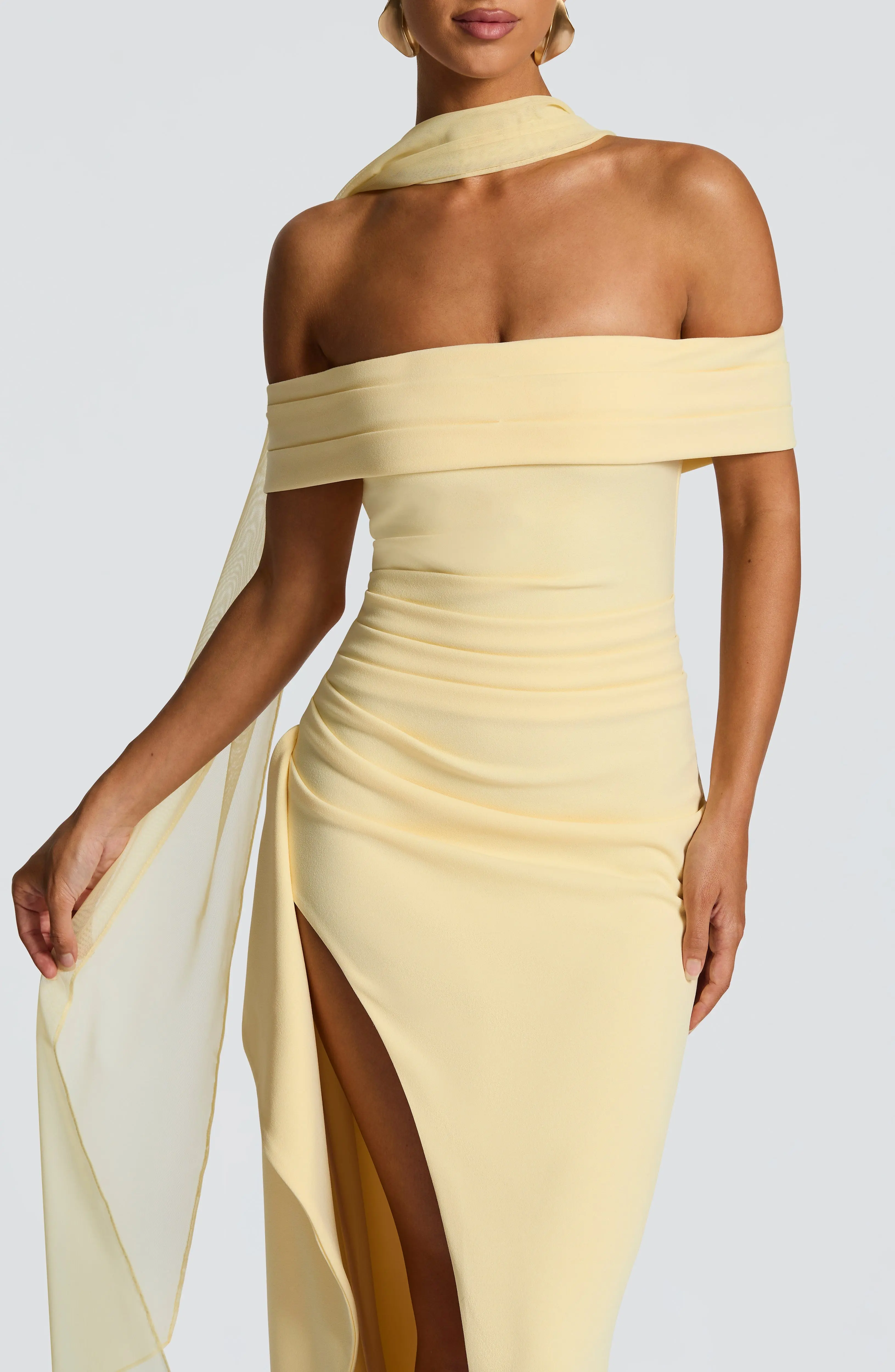 Joyce Maxi Dress - Lemon - Image 5
