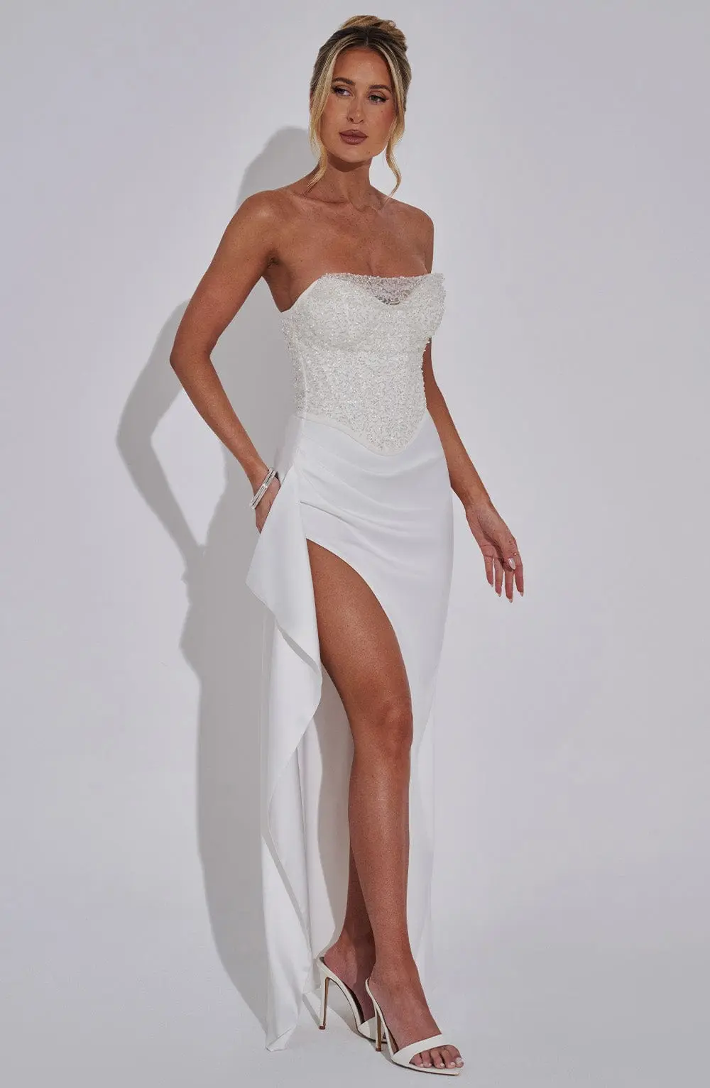 Emrielle Maxi Dress - Ivory - Image 5