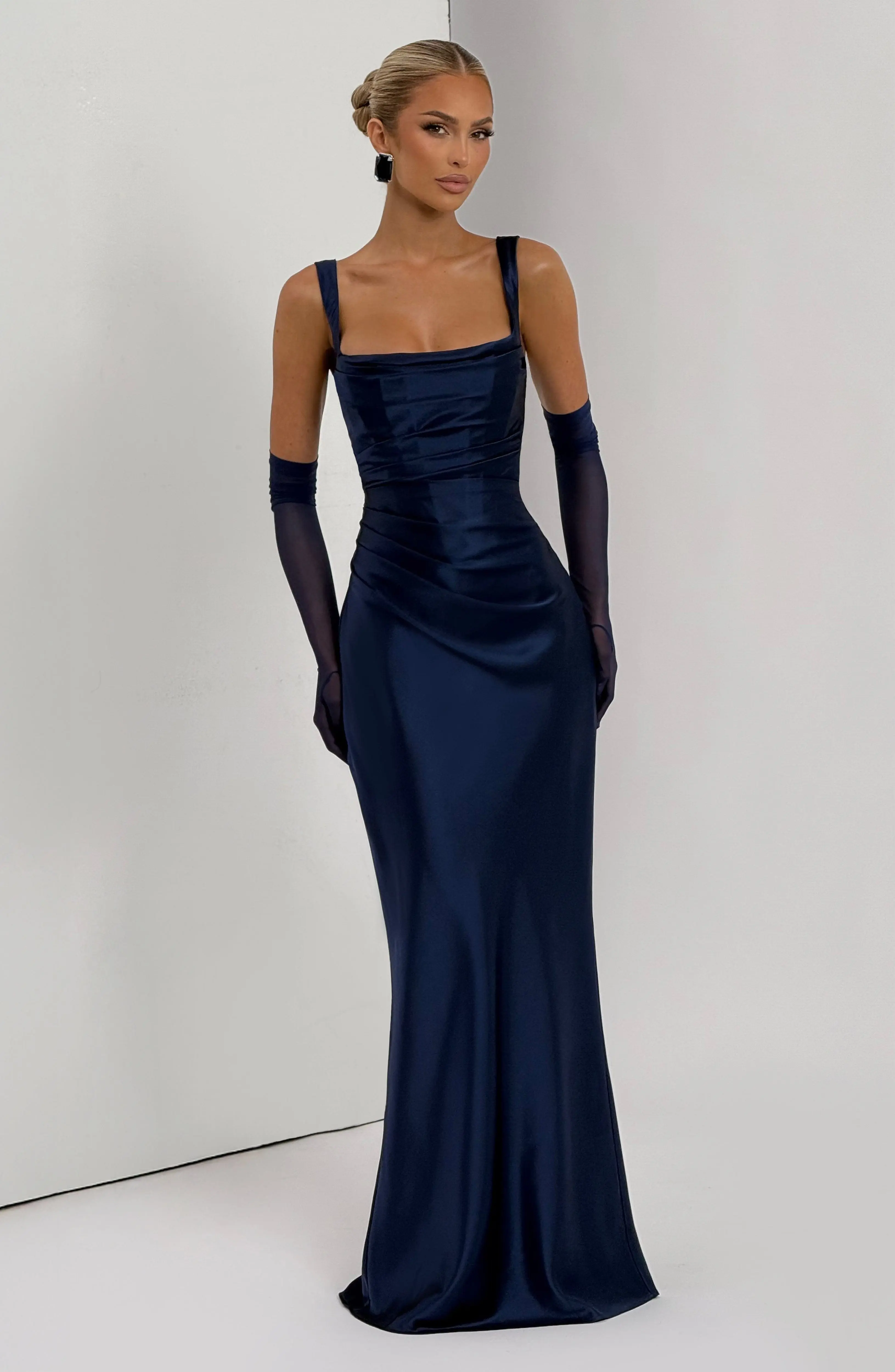 Calanthe Maxi Dress - Navy - Image 8