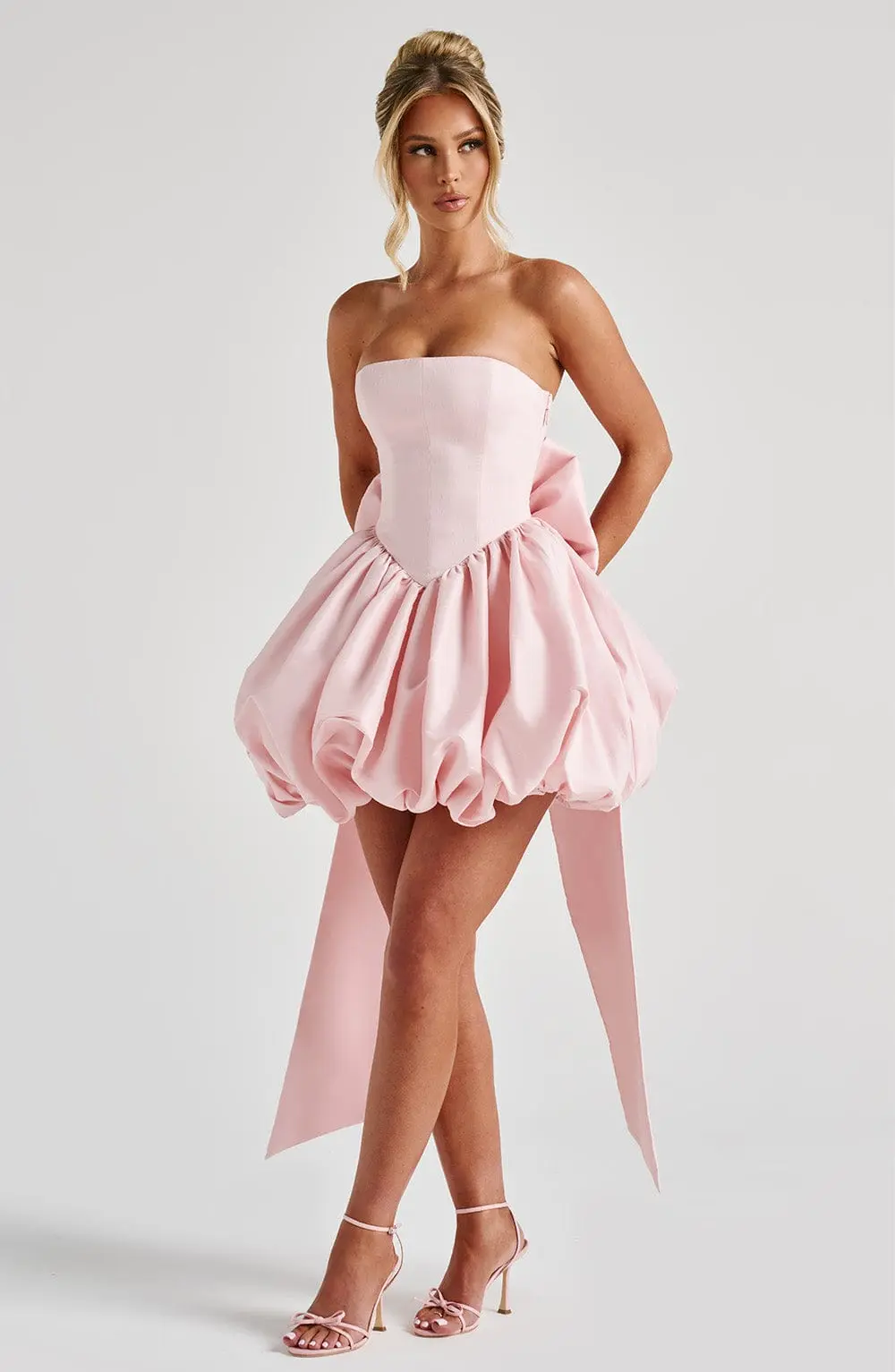 Lotus Mini Dress - Blush - Image 6