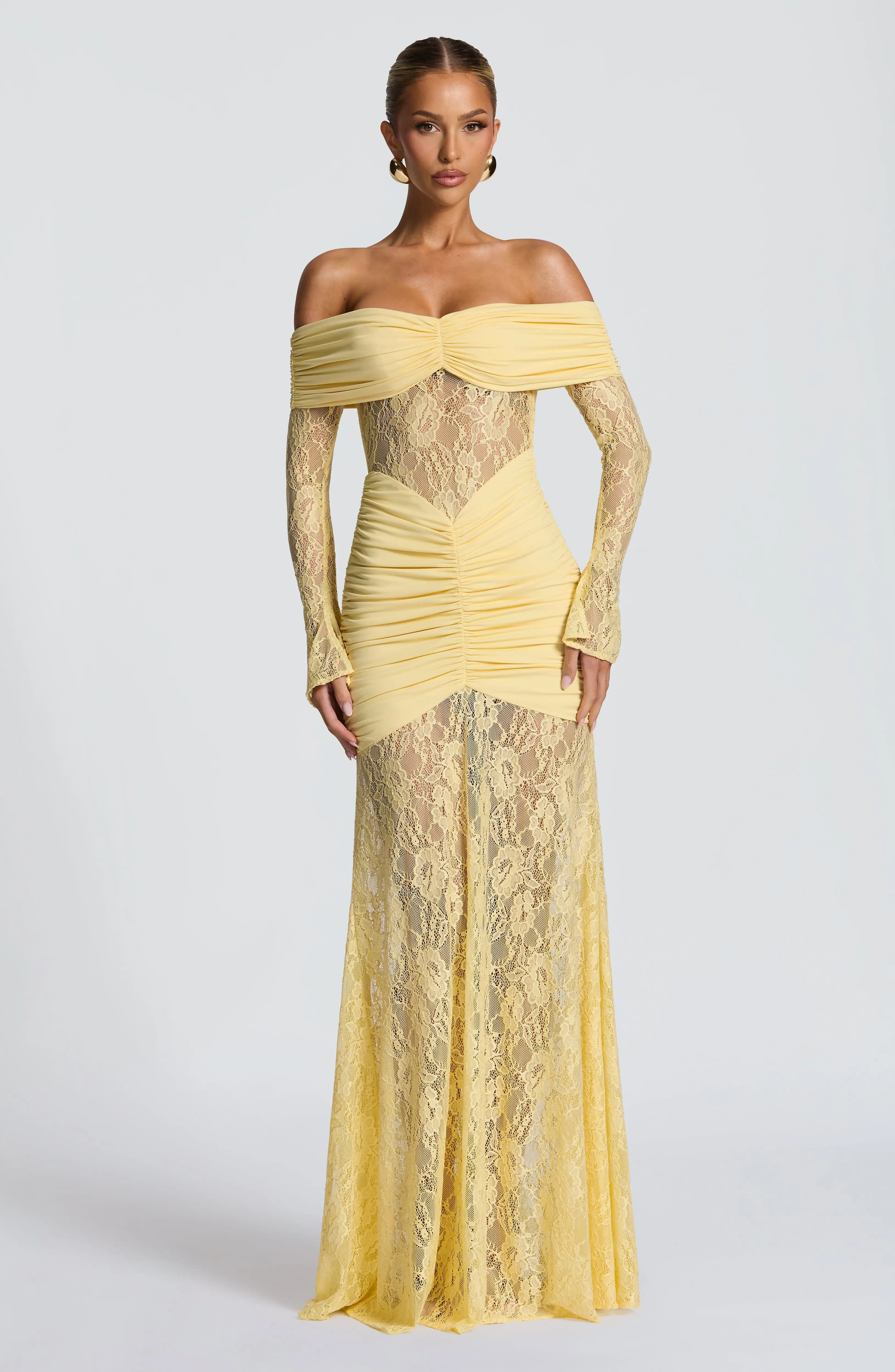 Sauline Maxi Dress - Lemon - Image 9