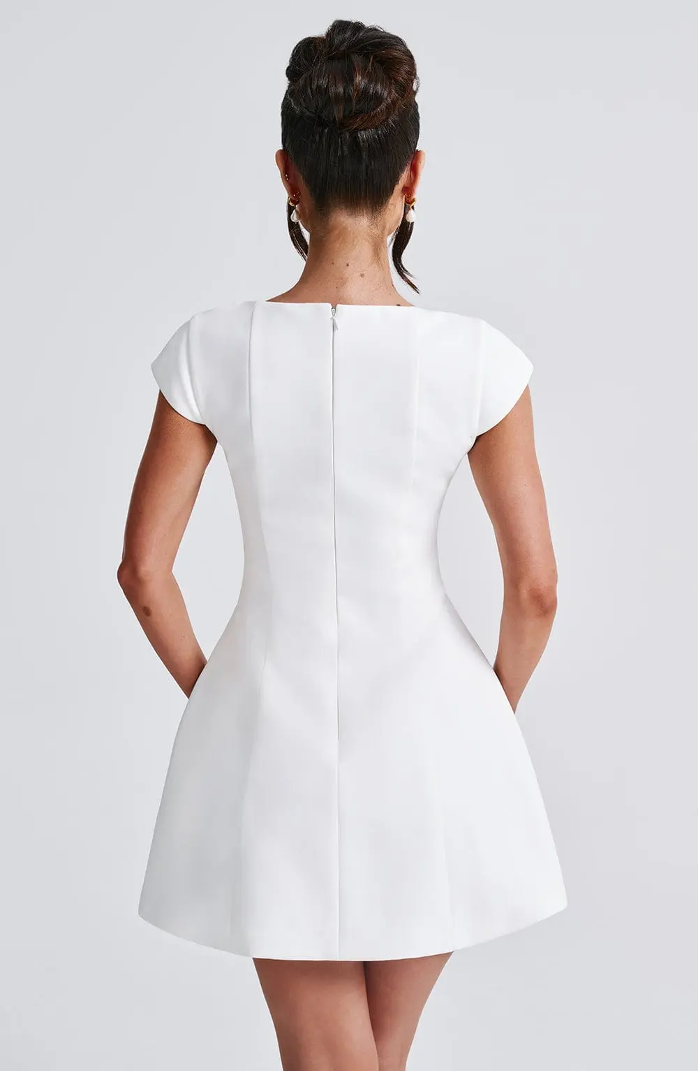 Lena Mini Dress - Ivory - Image 2