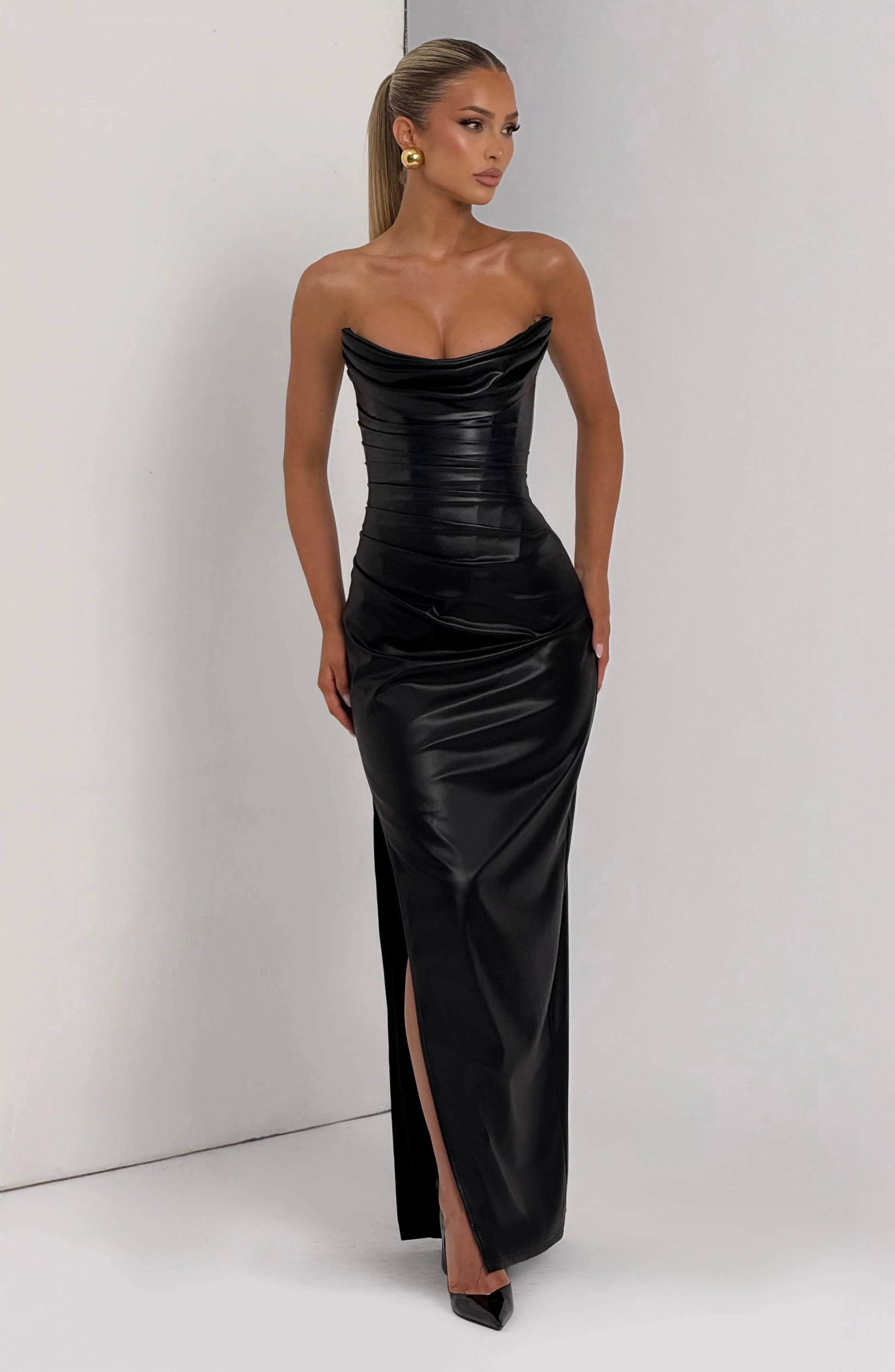 Alba Maxi Dress - Black - Image 8