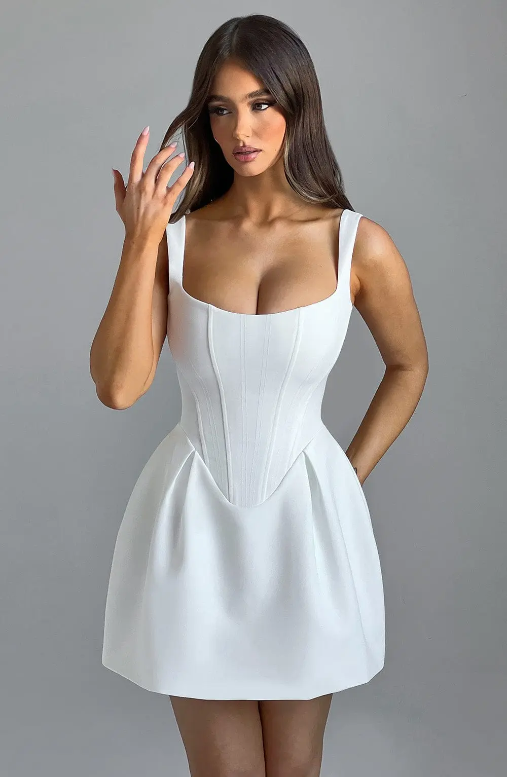 Janiyah Mini Dress - Ivory - Image 7