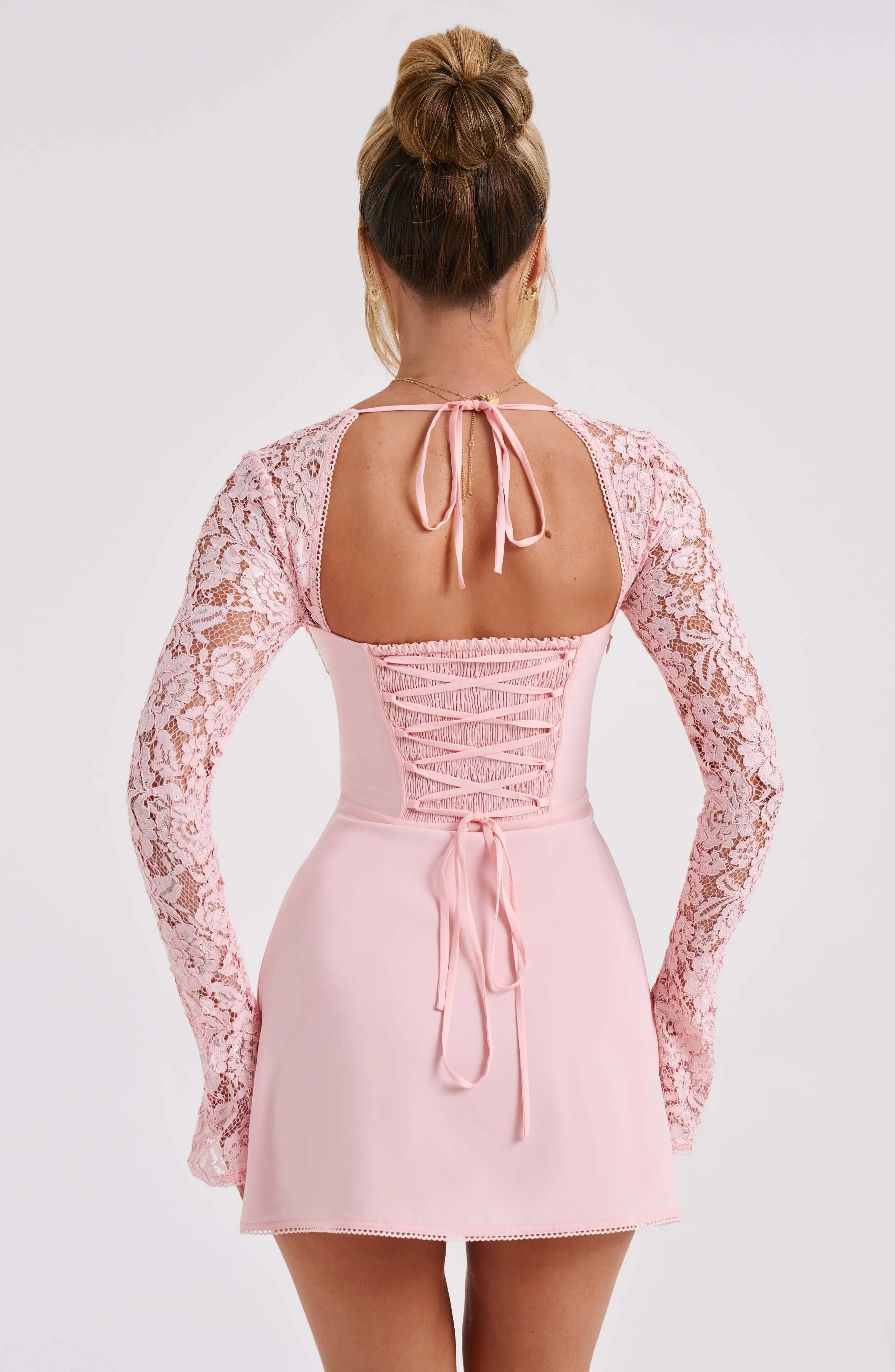 Jacinta Mini Dress - Blush - Image 3