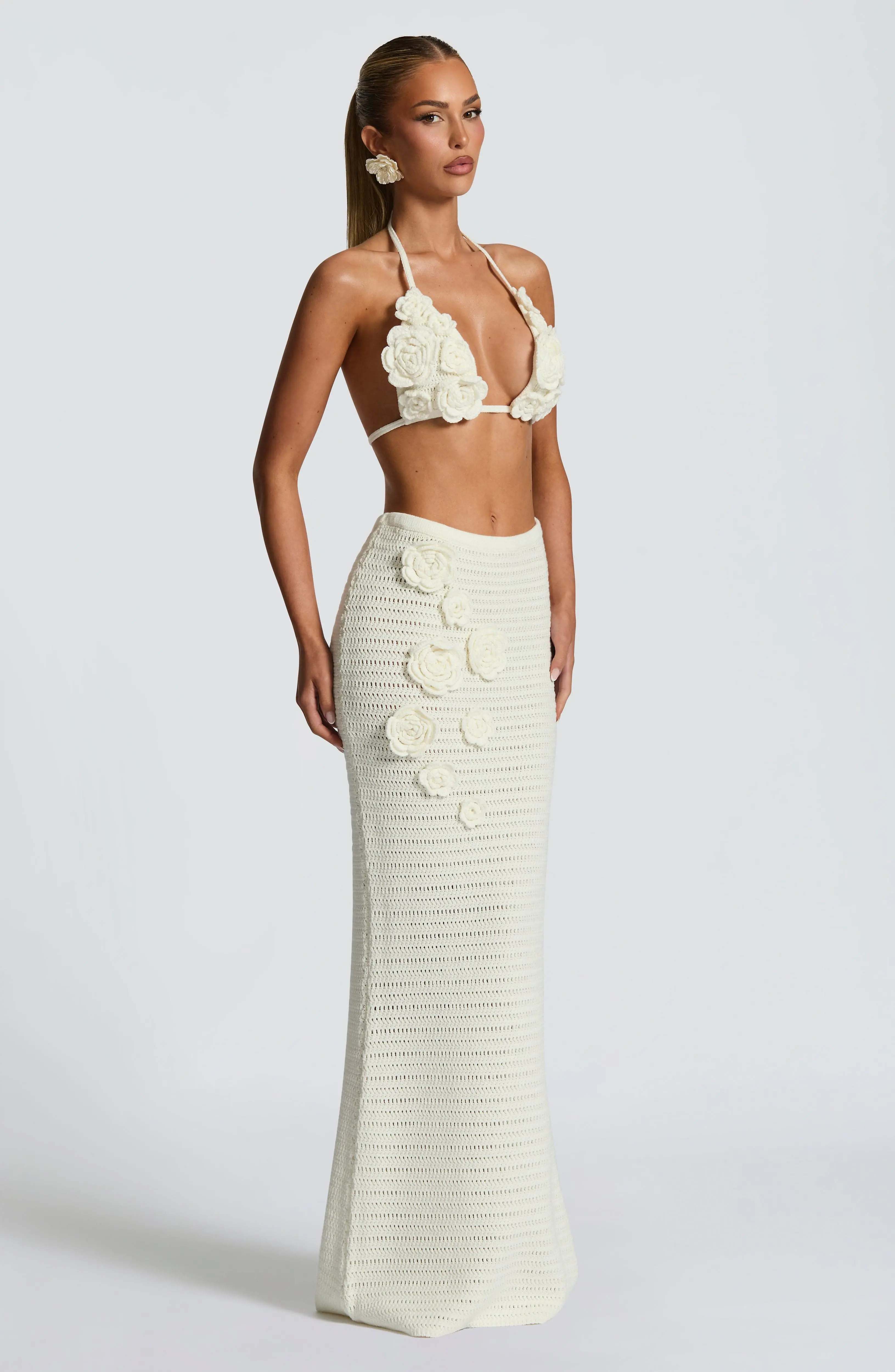 Nerida Maxi Skirt - Ivory - Image 6