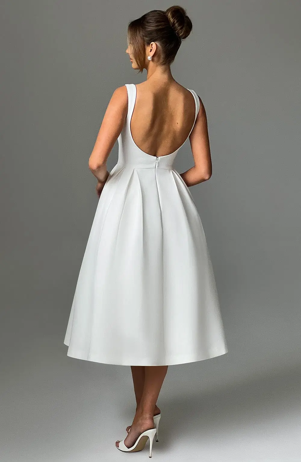 Clarabella Midi Dress - Ivory - Image 5