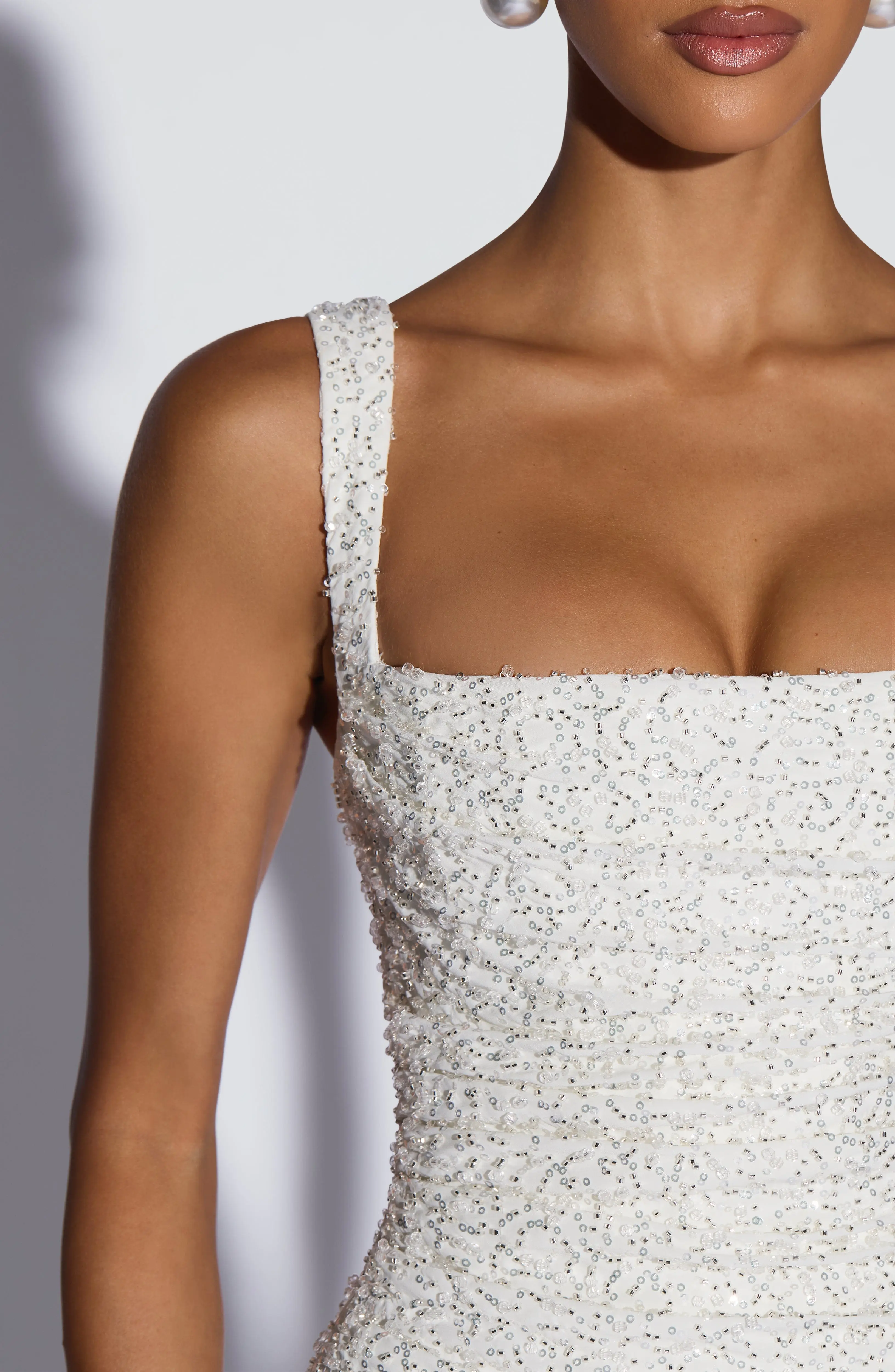 Calanthe Maxi Dress - Ivory Sparkle - Image 7