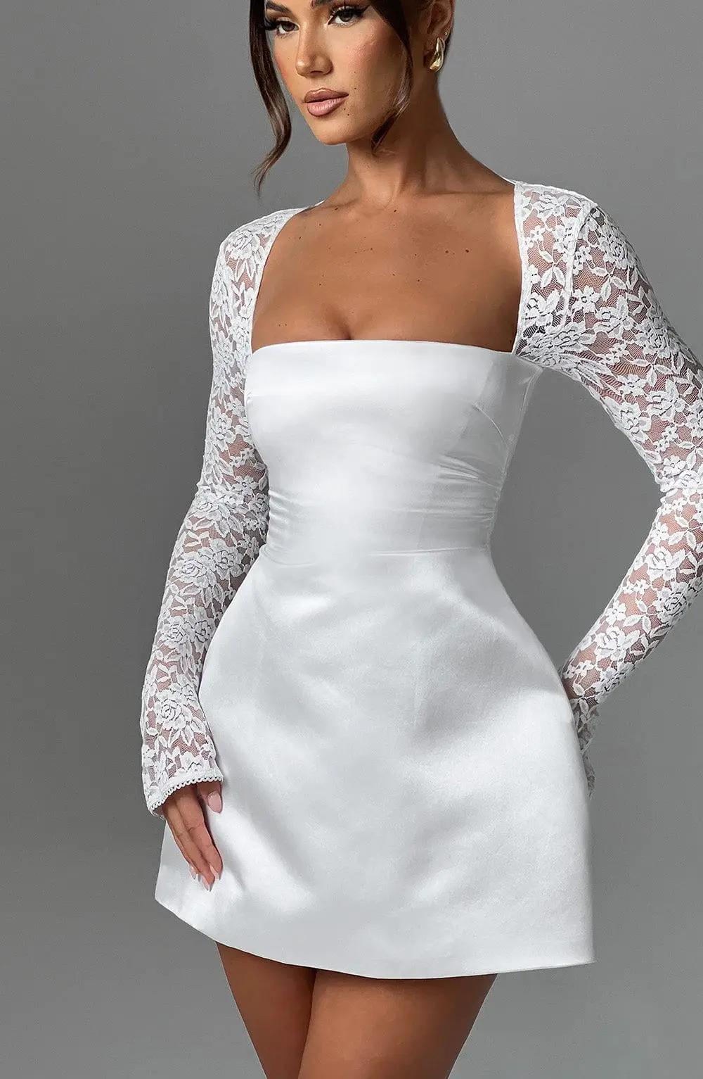 Sadie Mini Dress - Ivory - Image 7