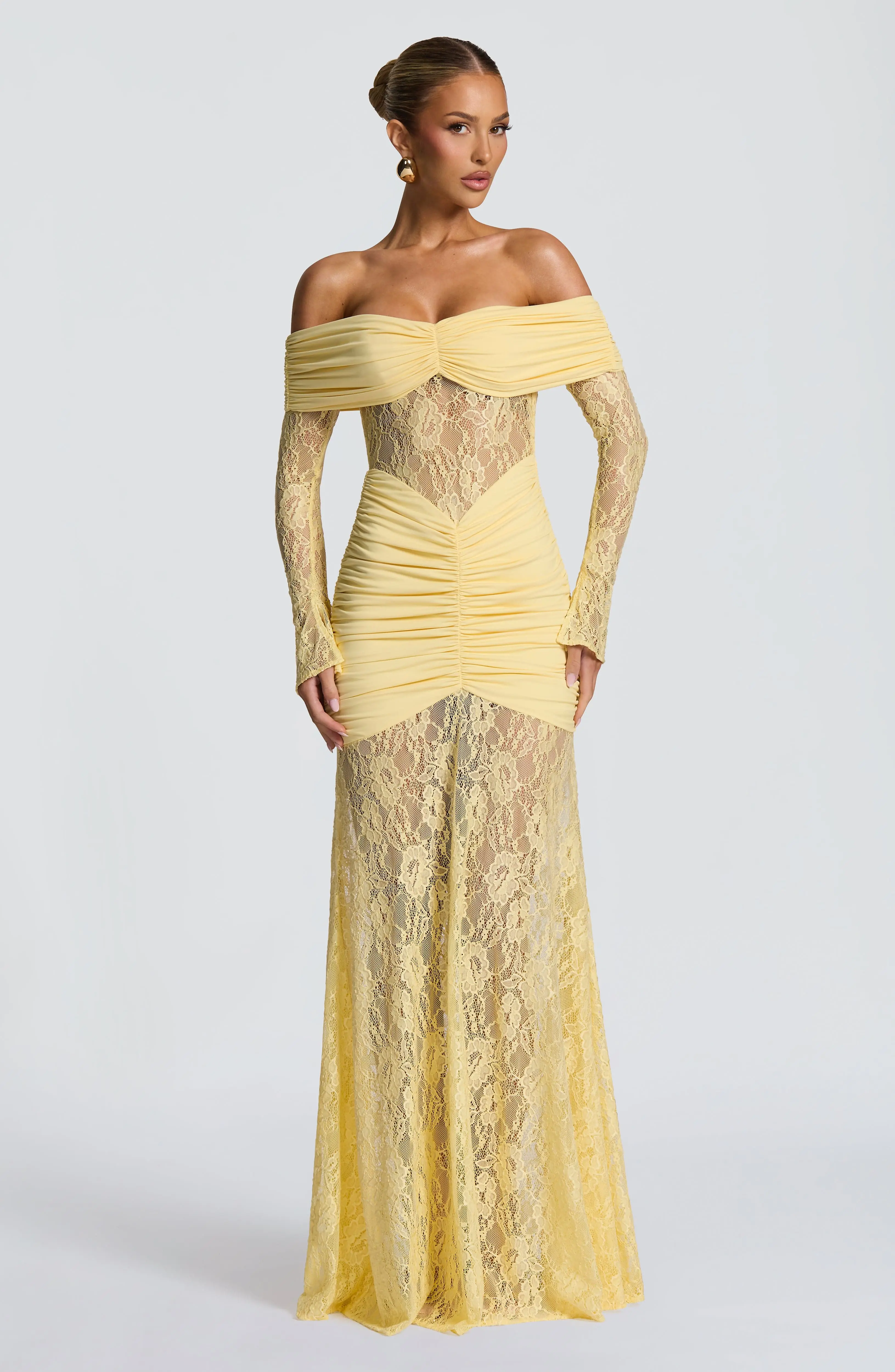 Sauline Maxi Dress - Lemon - Image 15