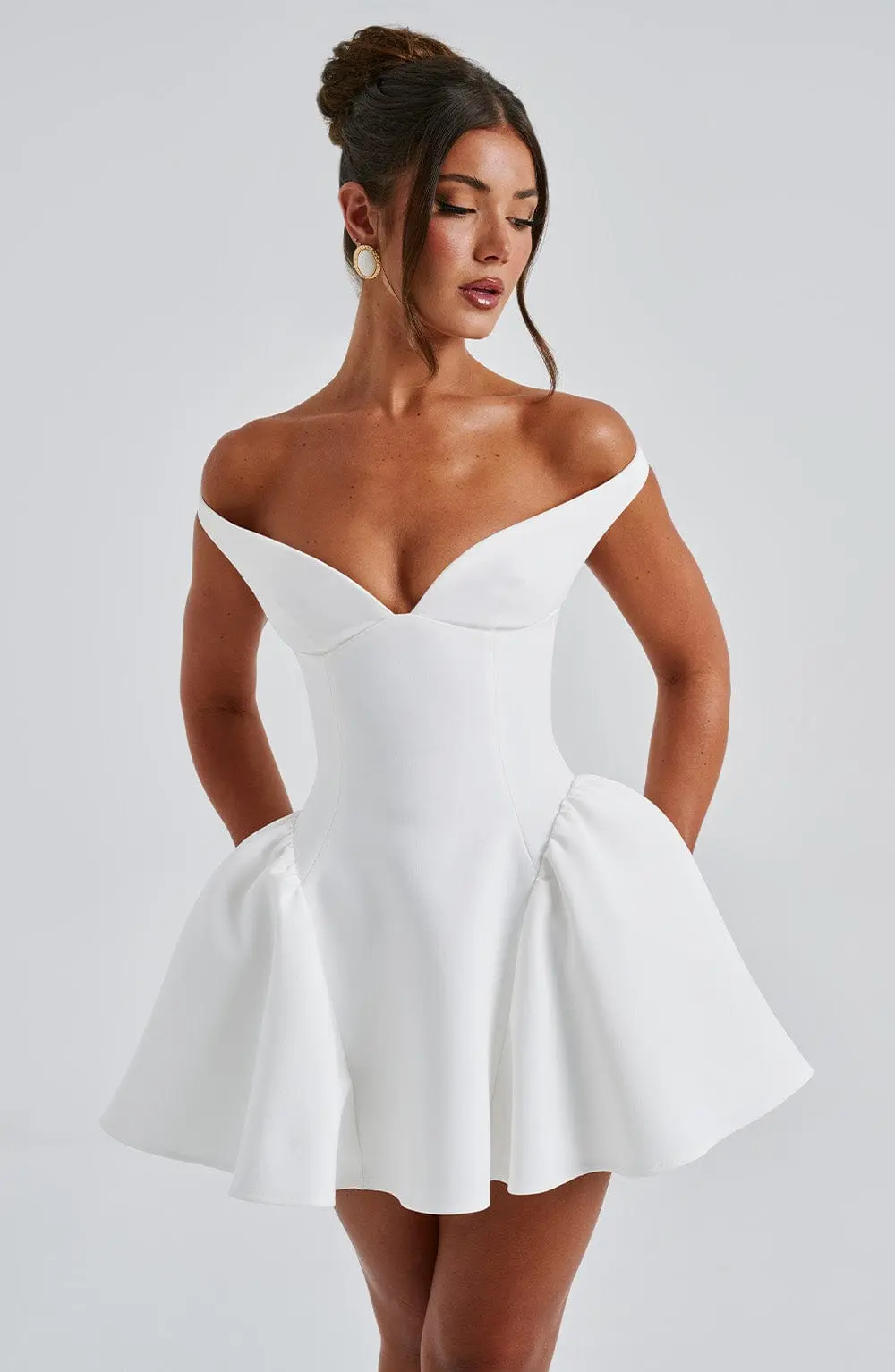Marla Mini Dress - Ivory - Image 4