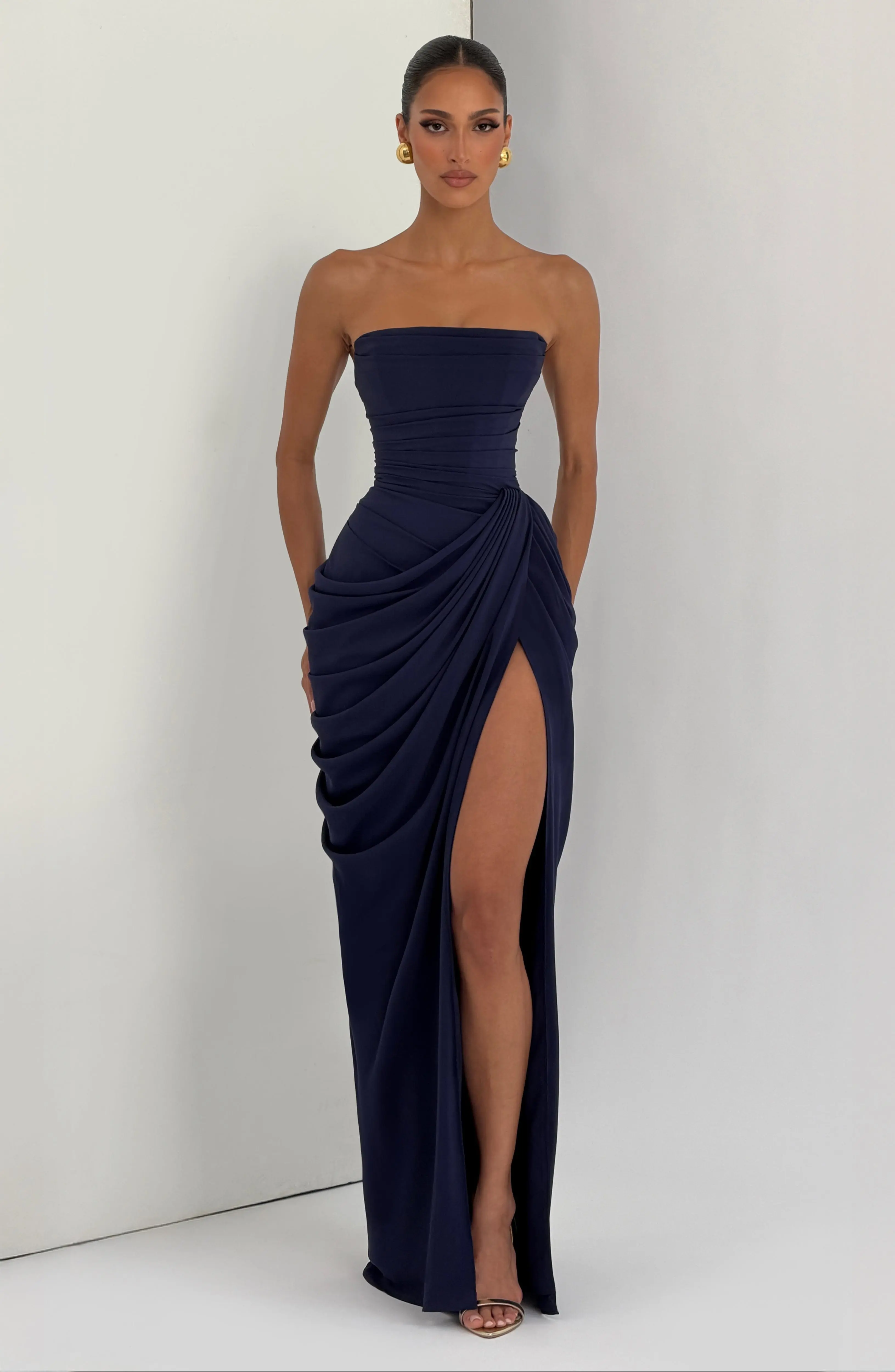 Cyra Maxi Dress - Navy - Image 6