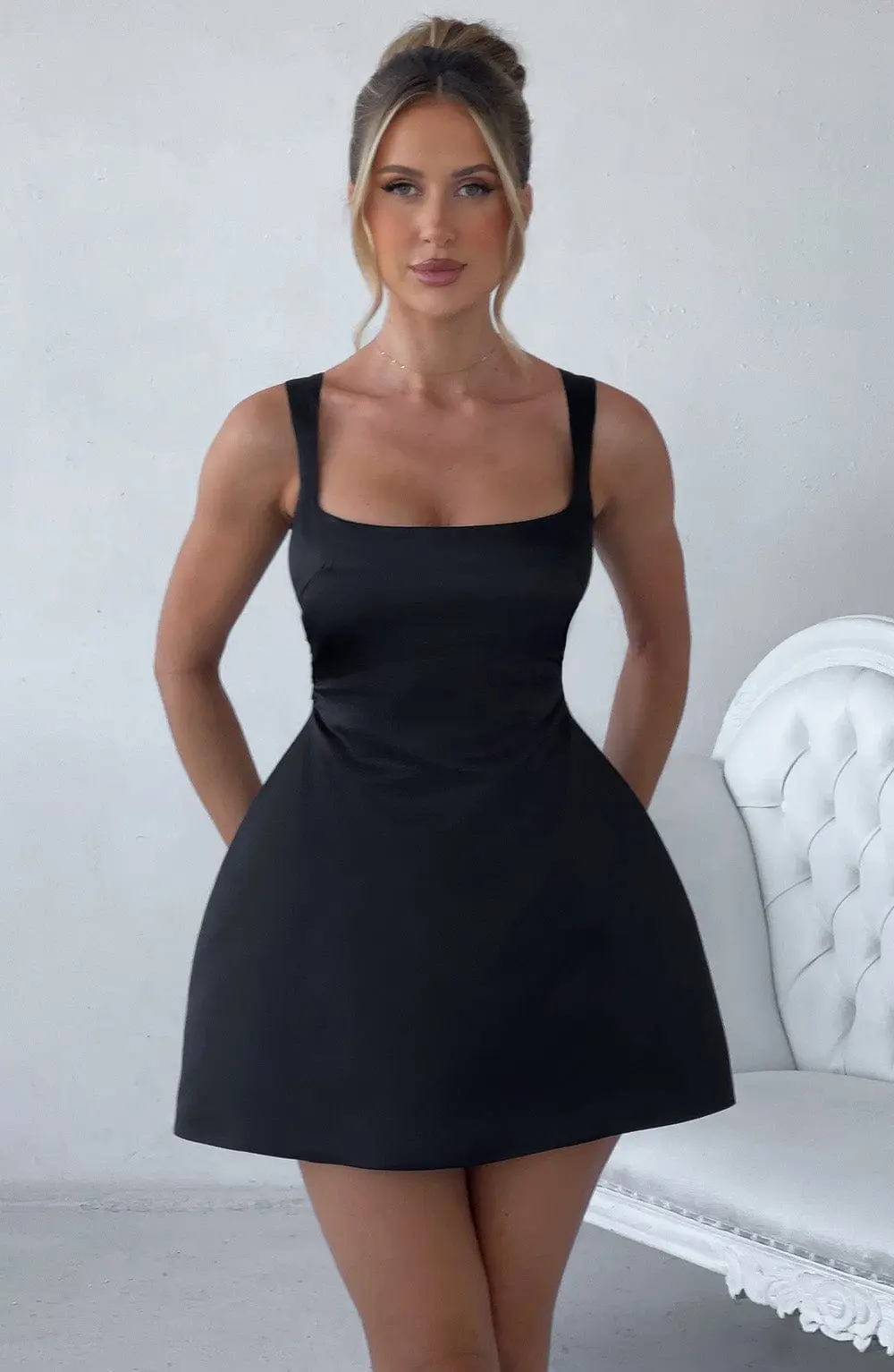 Sofie Mini Dress - Black - Image 7