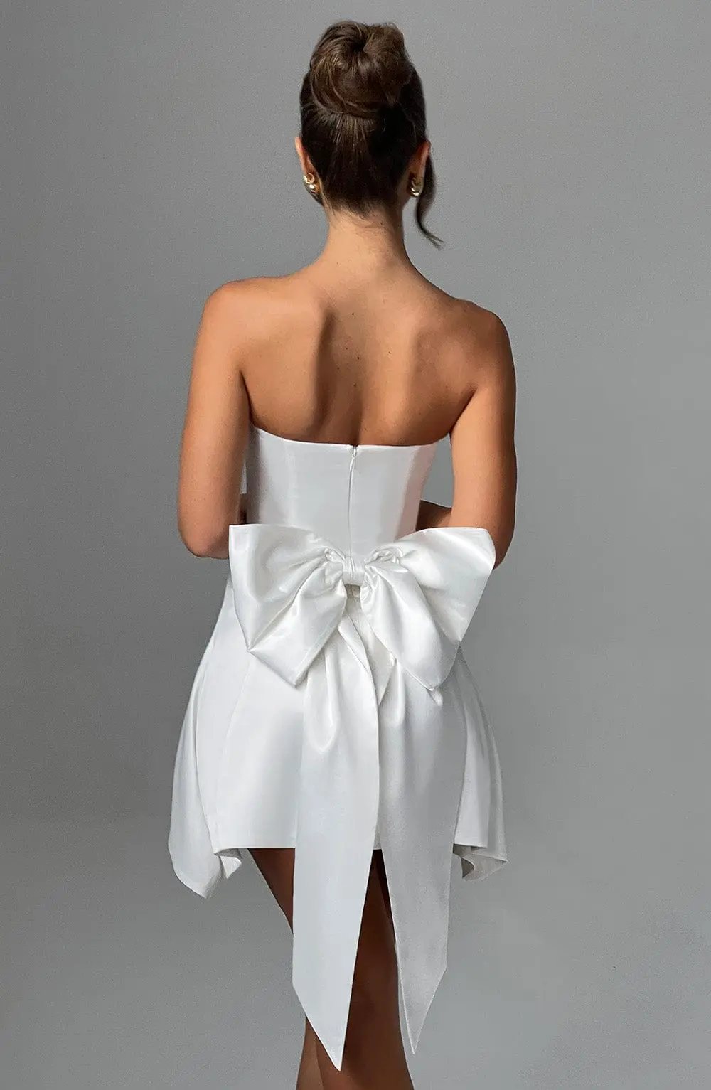 Freja Mini Dress - Ivory - Image 2