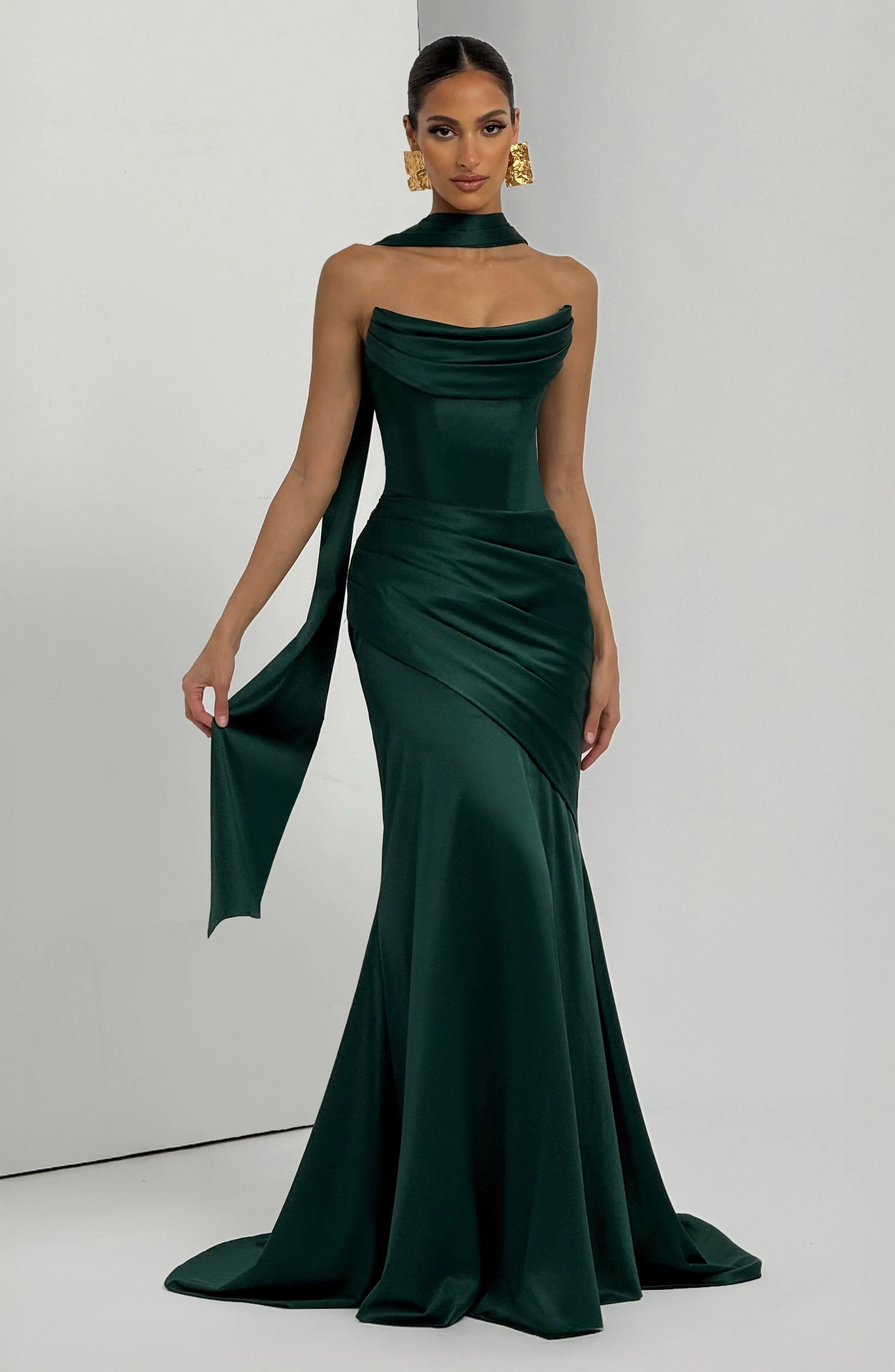 Kensington Maxi Dress - Emerald - Image 10