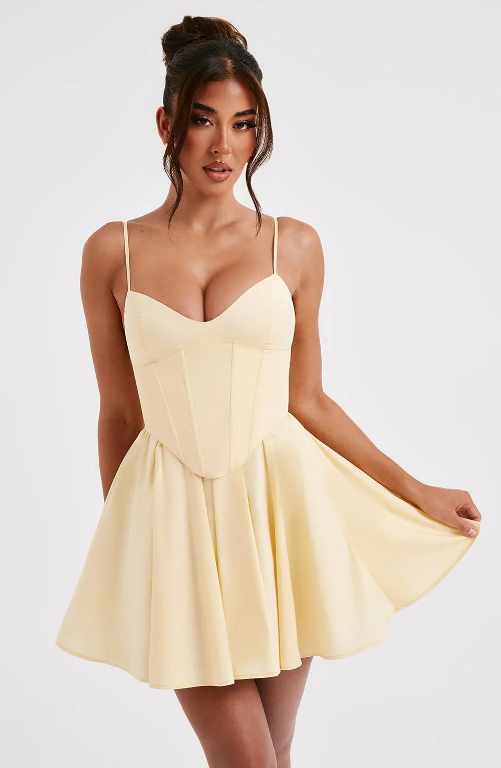 Analeigh Mini Dress - Lemon - Image 7