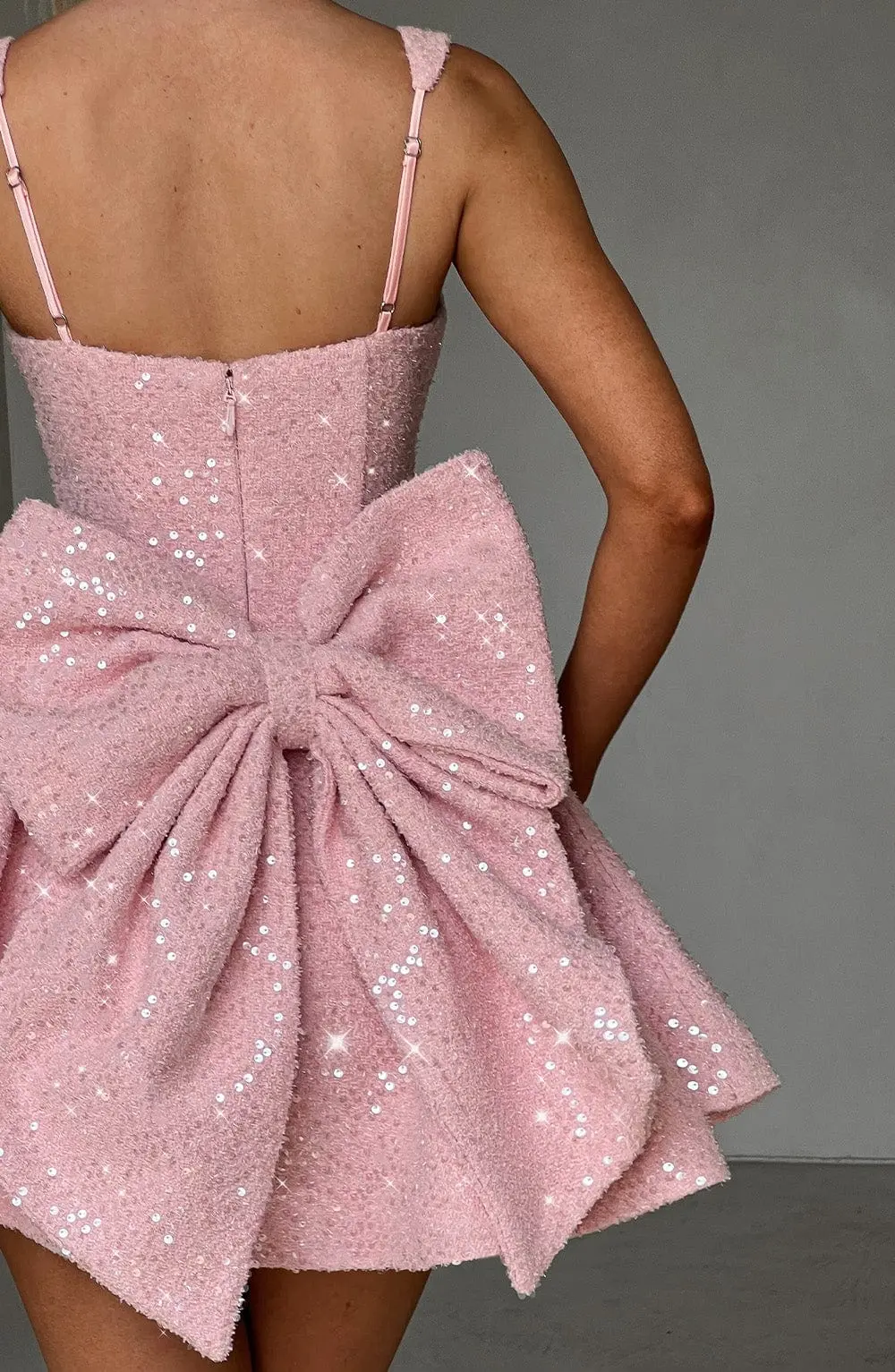Dorothy Mini Dress - Blush - Image 8