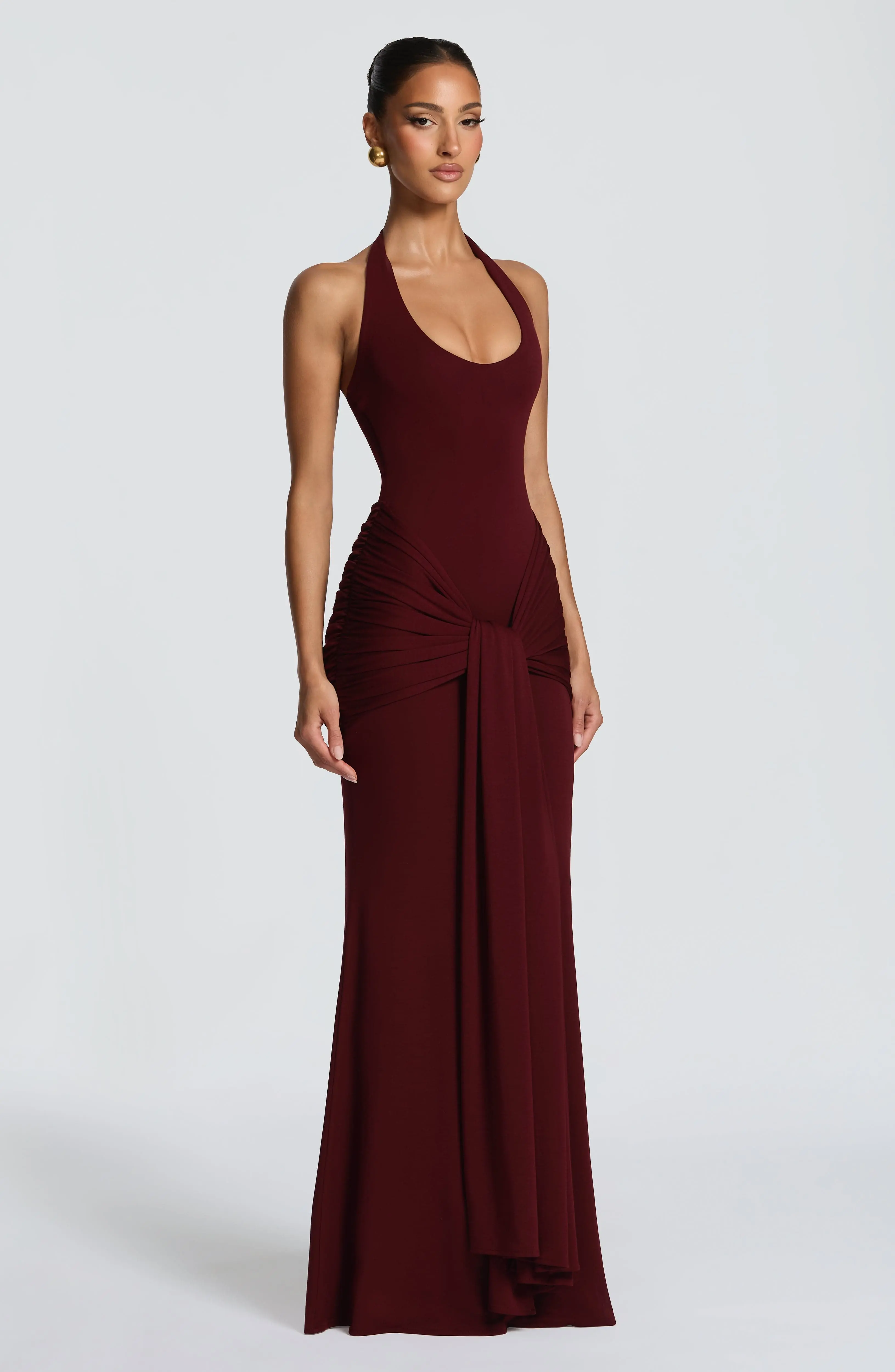 Veneda Maxi Dress - Cherry Lacquer - Image 5