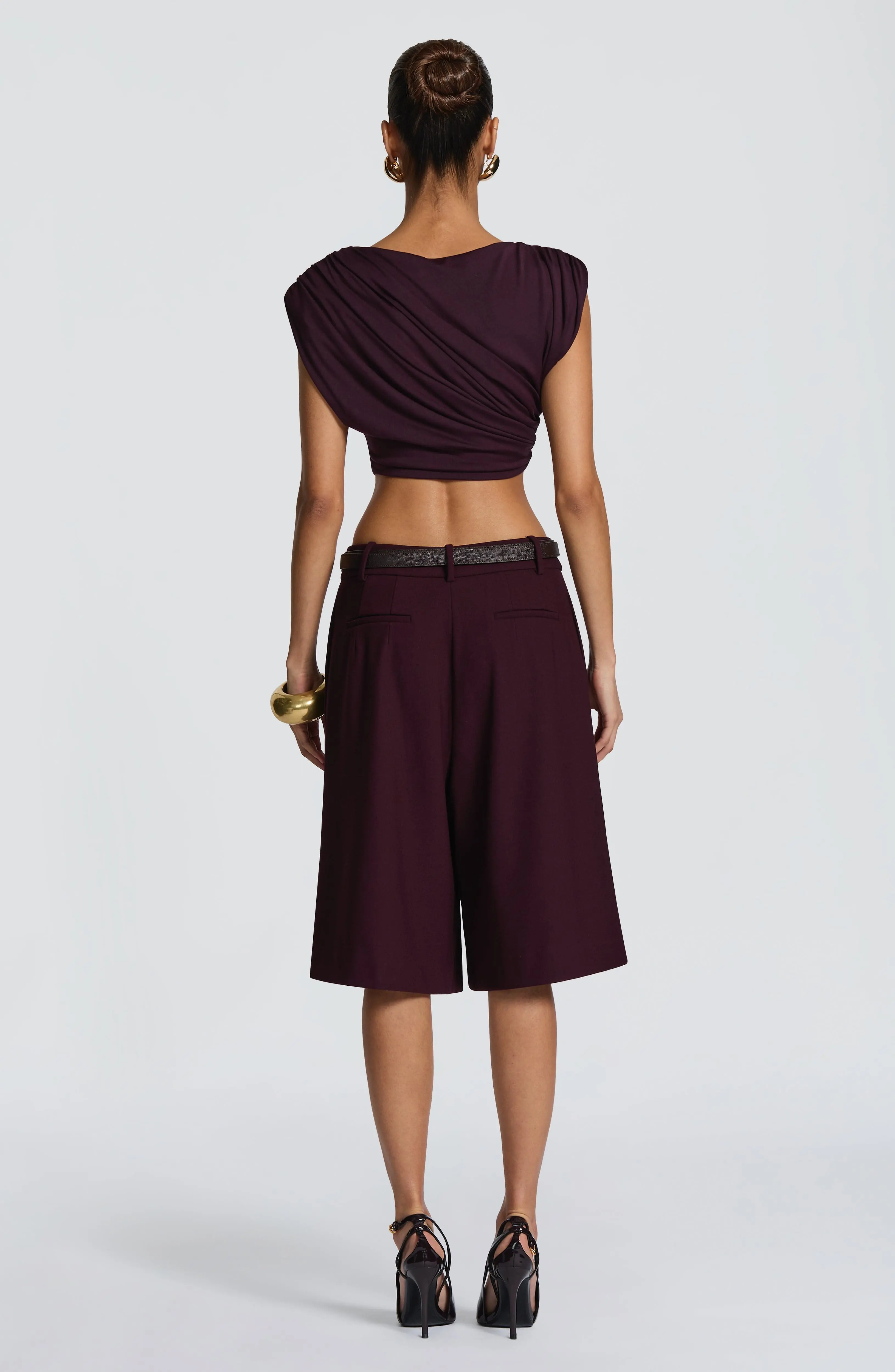 Ausra Bermuda Shorts - Plum - Image 4