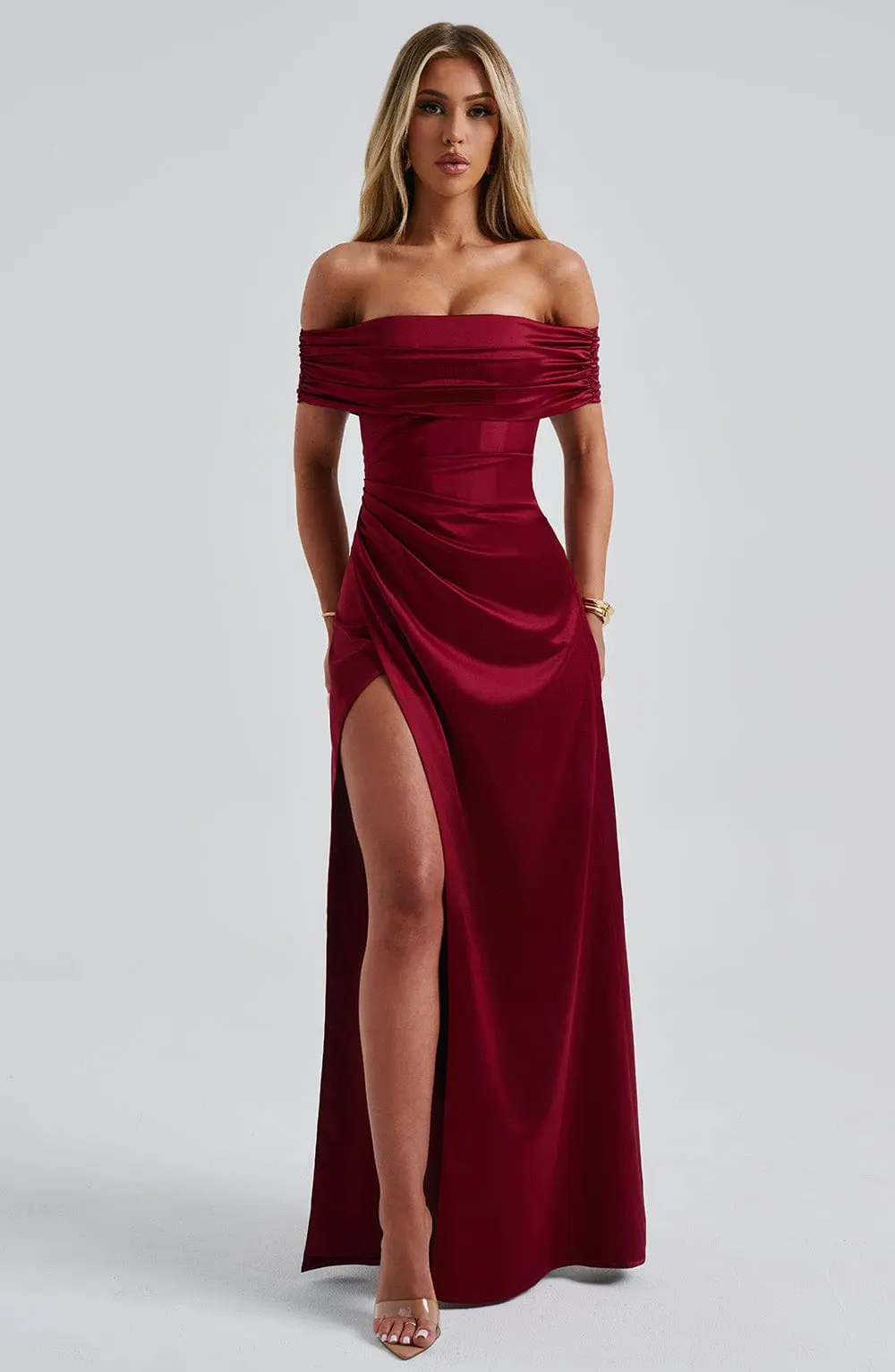 Gwendolyn Maxi Dress - Burgundy - Image 8