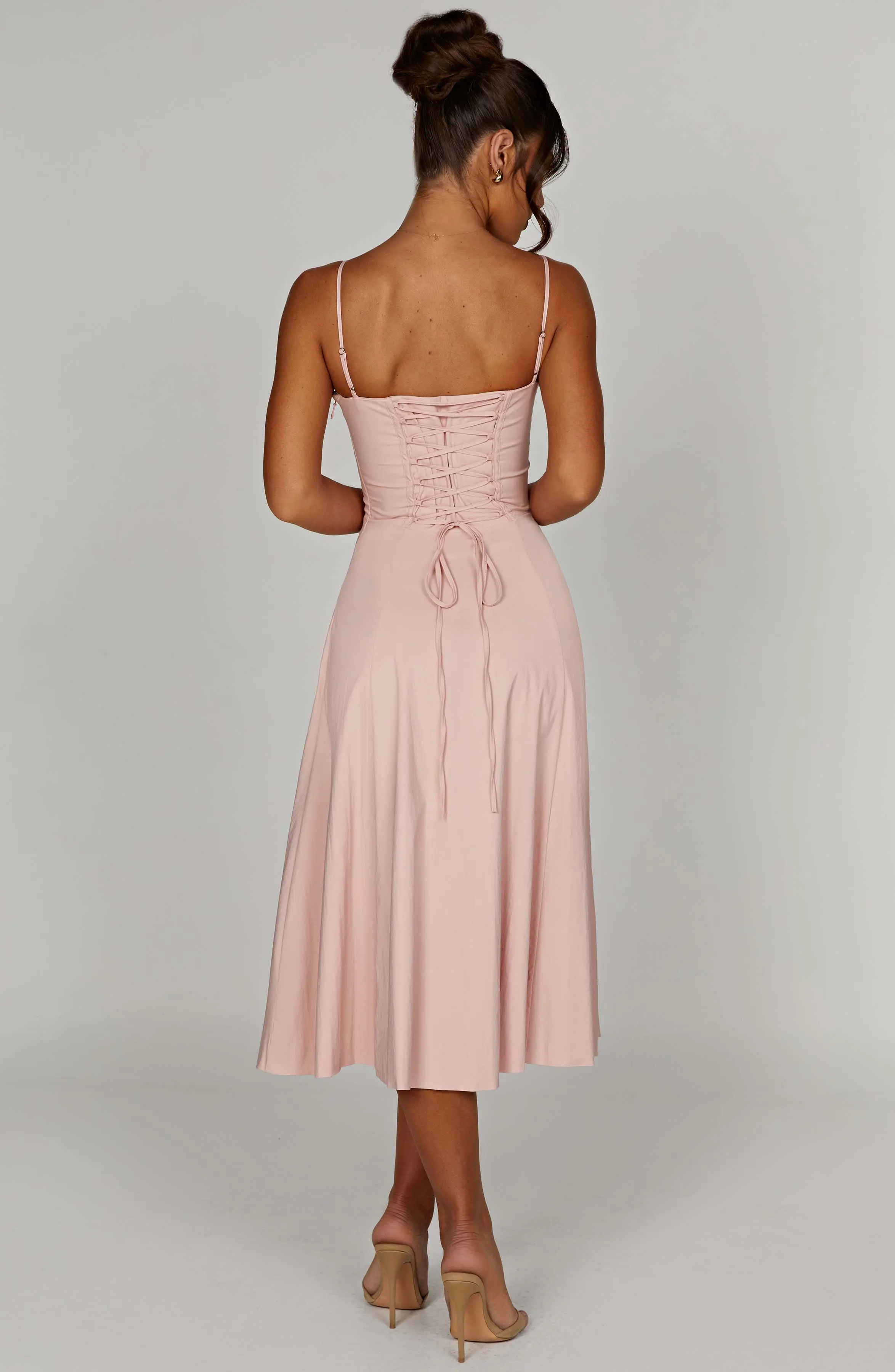 Deanna Midi Dress - Blush - Image 12