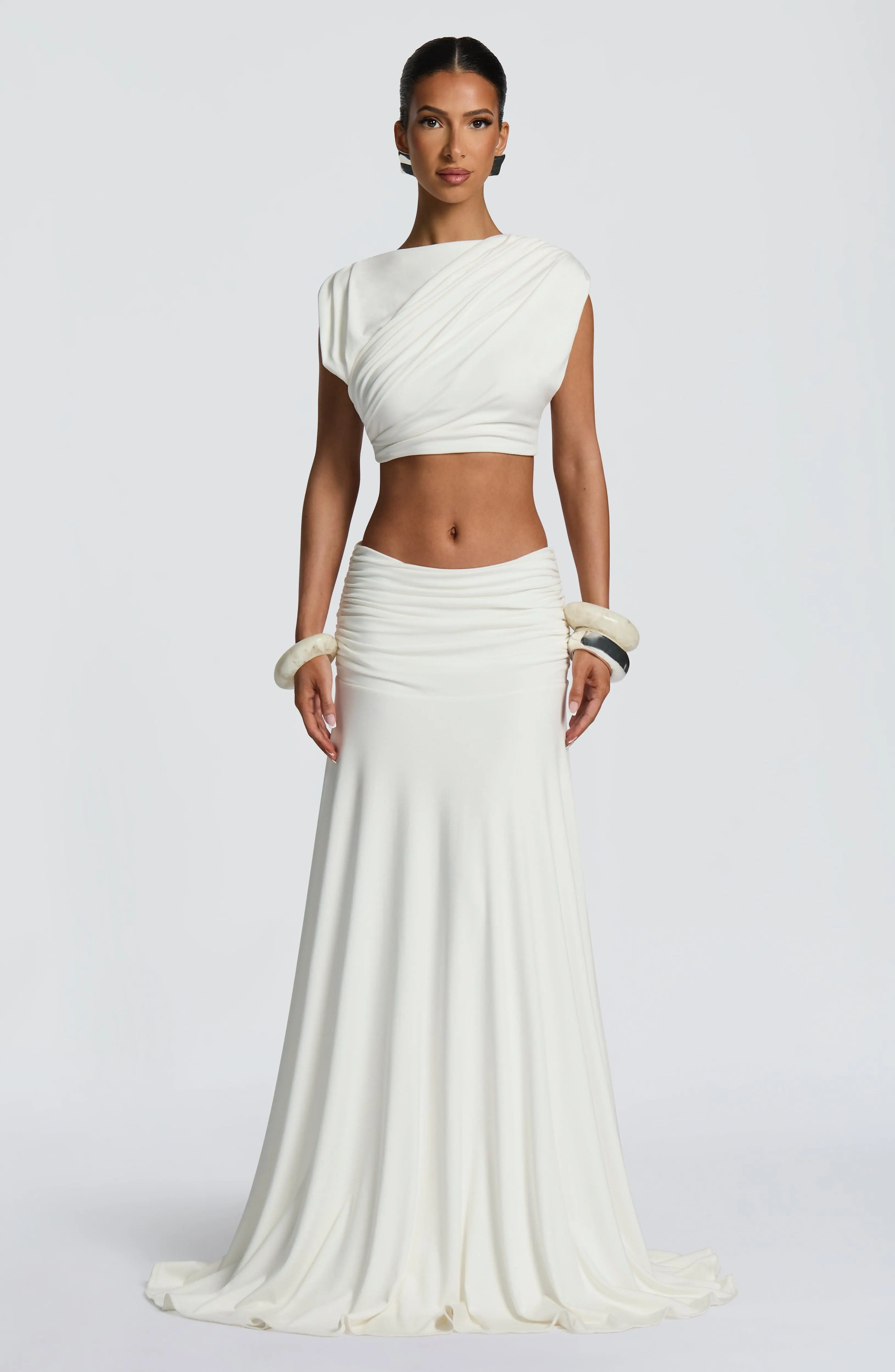 Paige Maxi Skirt - Ivory - Image 8