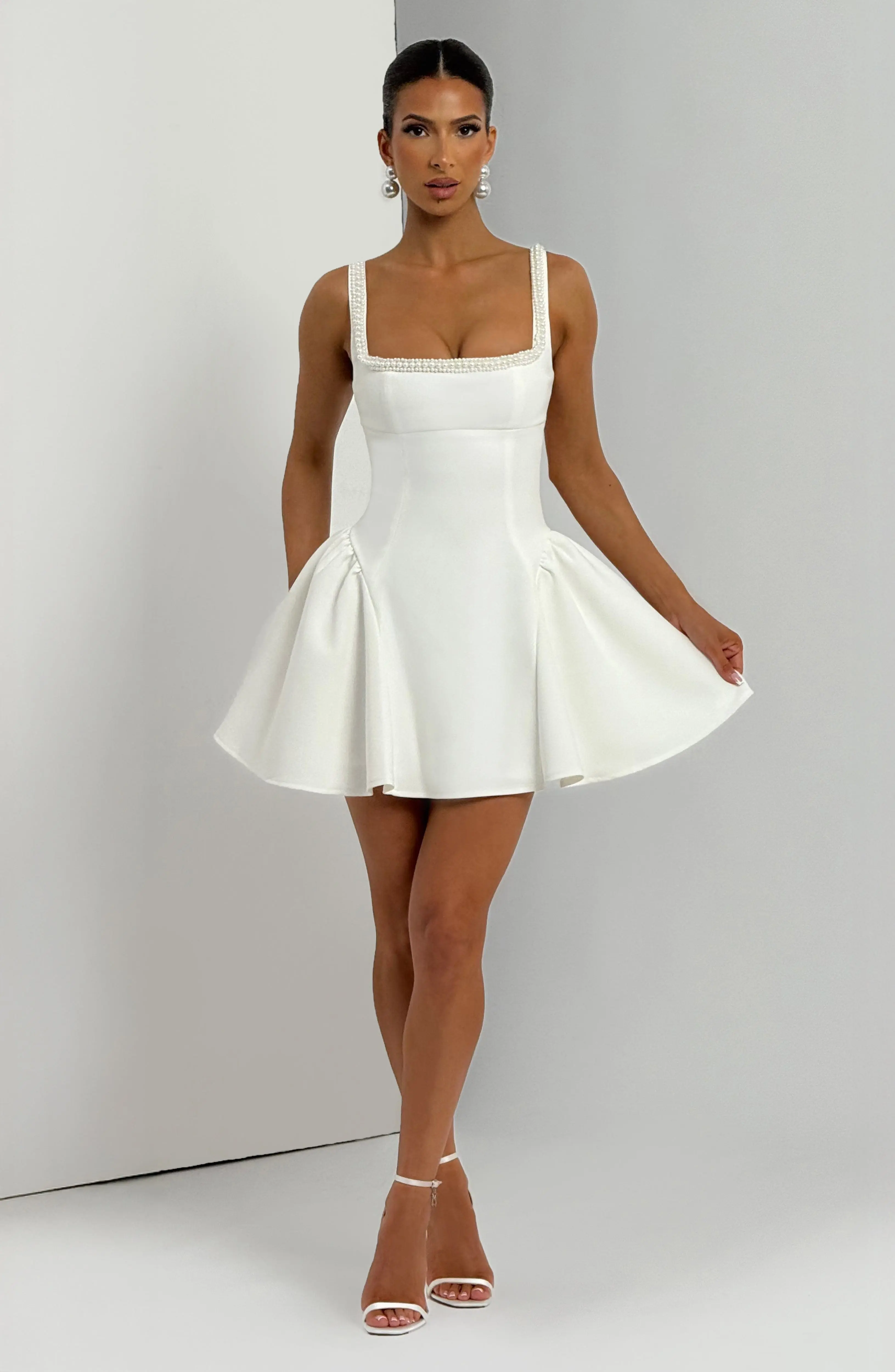 Christie Mini Dress - Ivory - Image 7