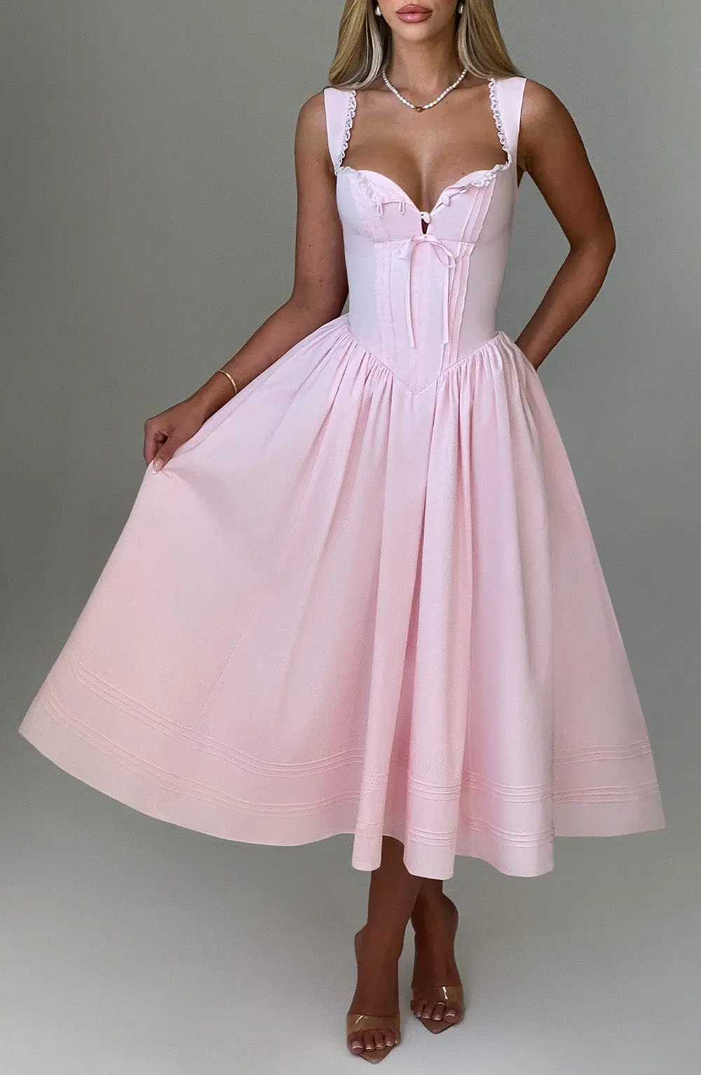 Marlena Midi Dress - Blush - Image 2