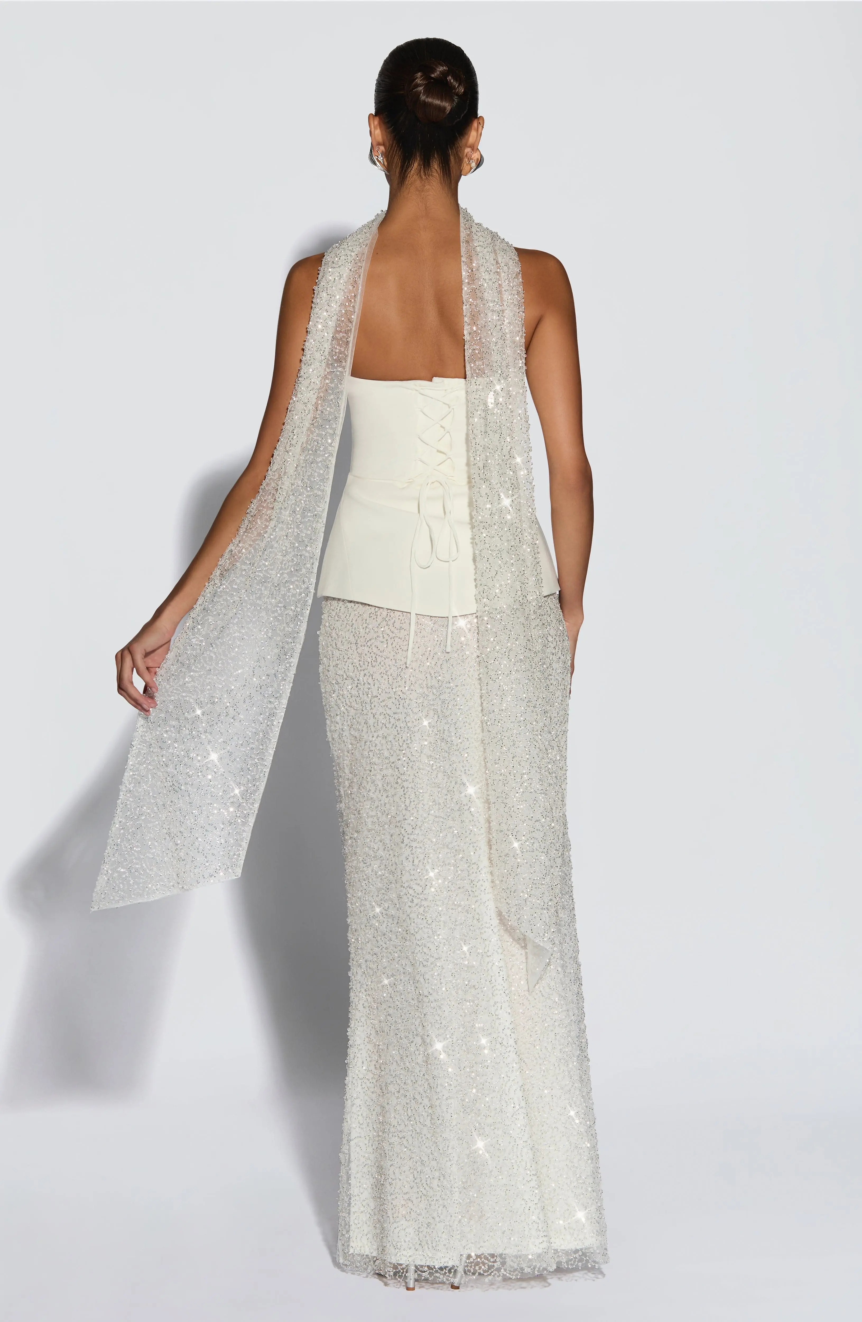Allaire Maxi Skirt - Ivory - Image 3
