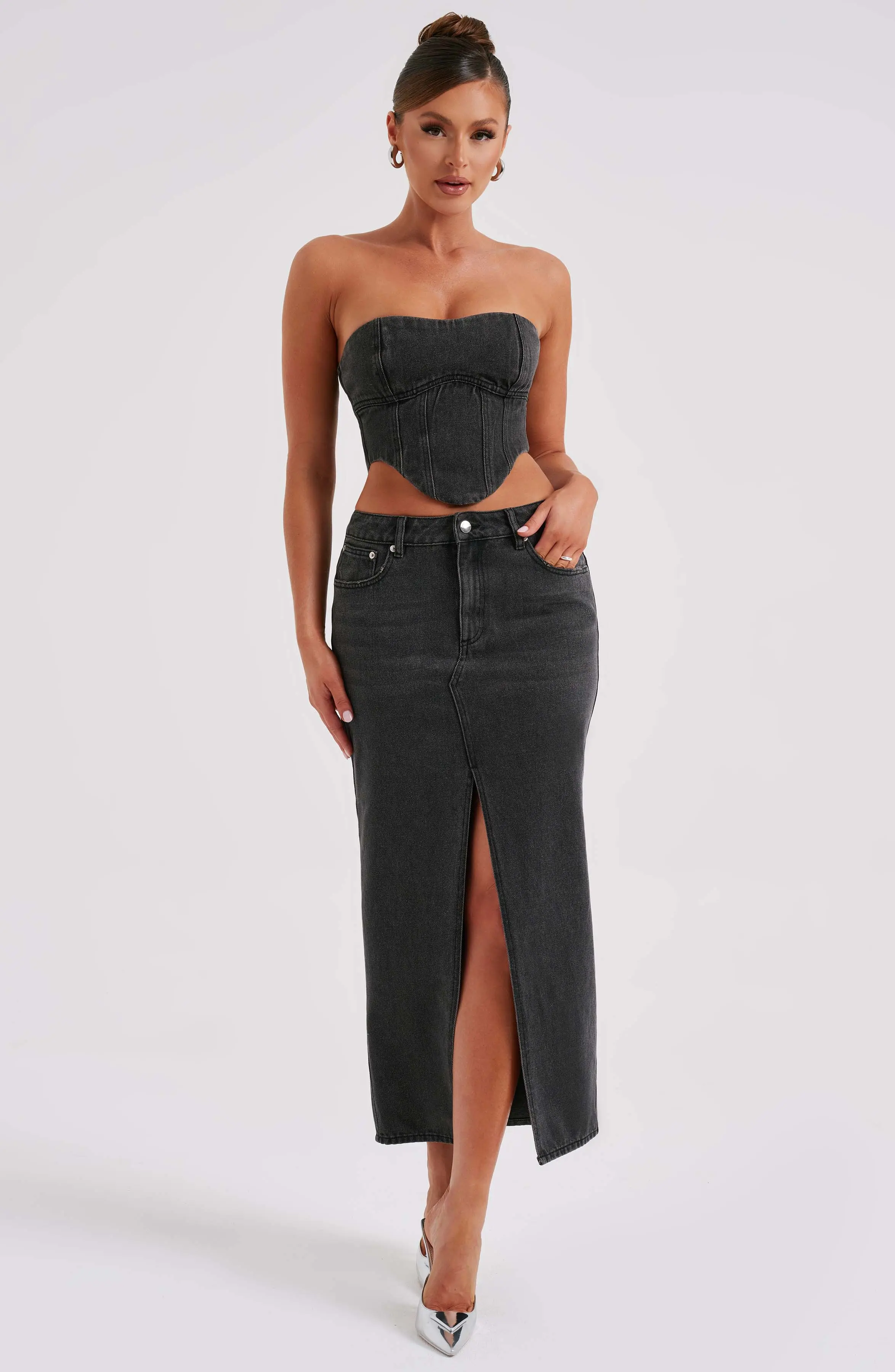 Flor Maxi Skirt - Black - Image 8