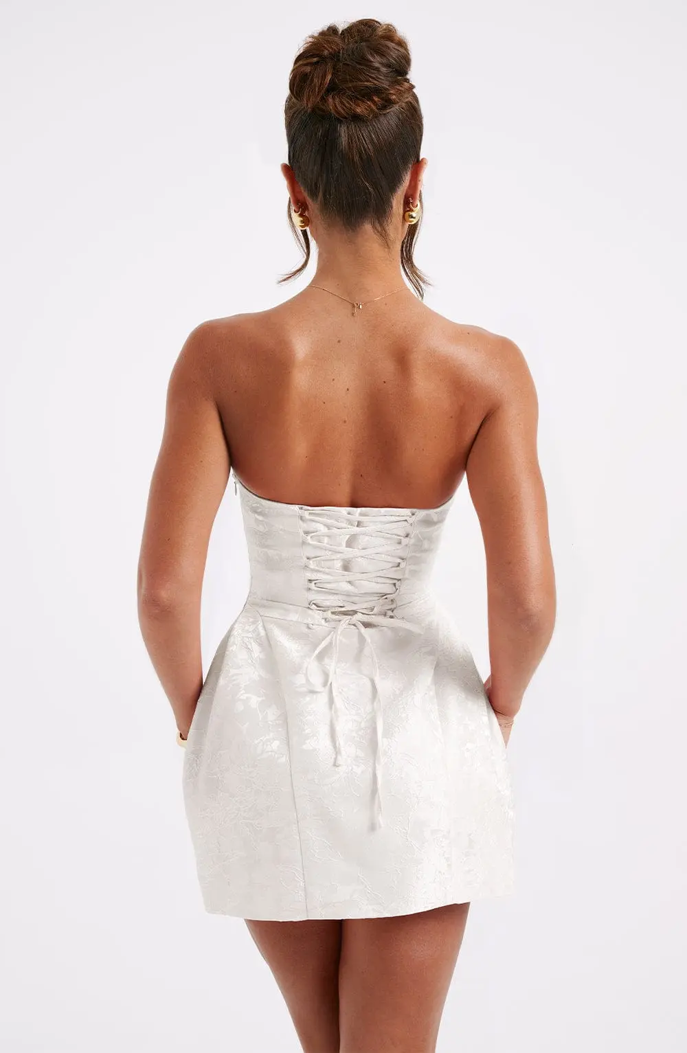 Elenora Mini Dress - Ivory - Image 9