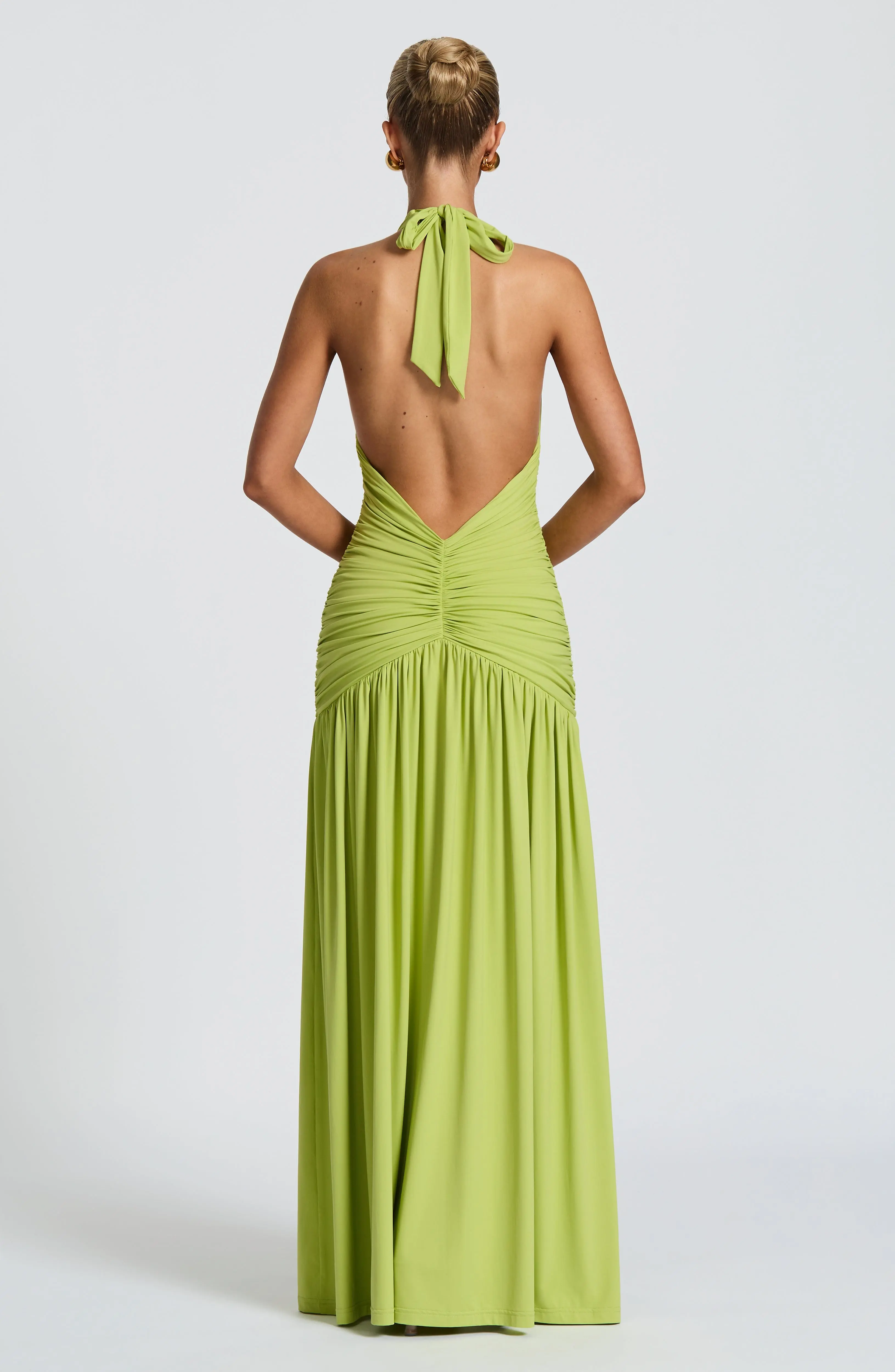 Melania Maxi Dress - Olive - Image 6