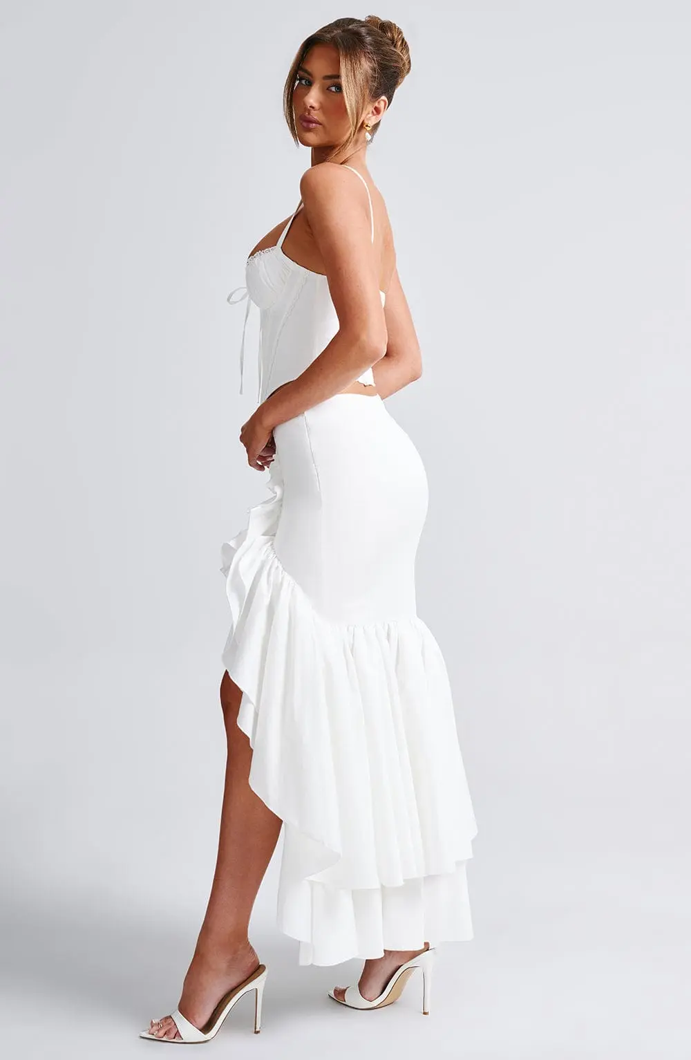 Lavinia Maxi Skirt - Ivory - Image 5