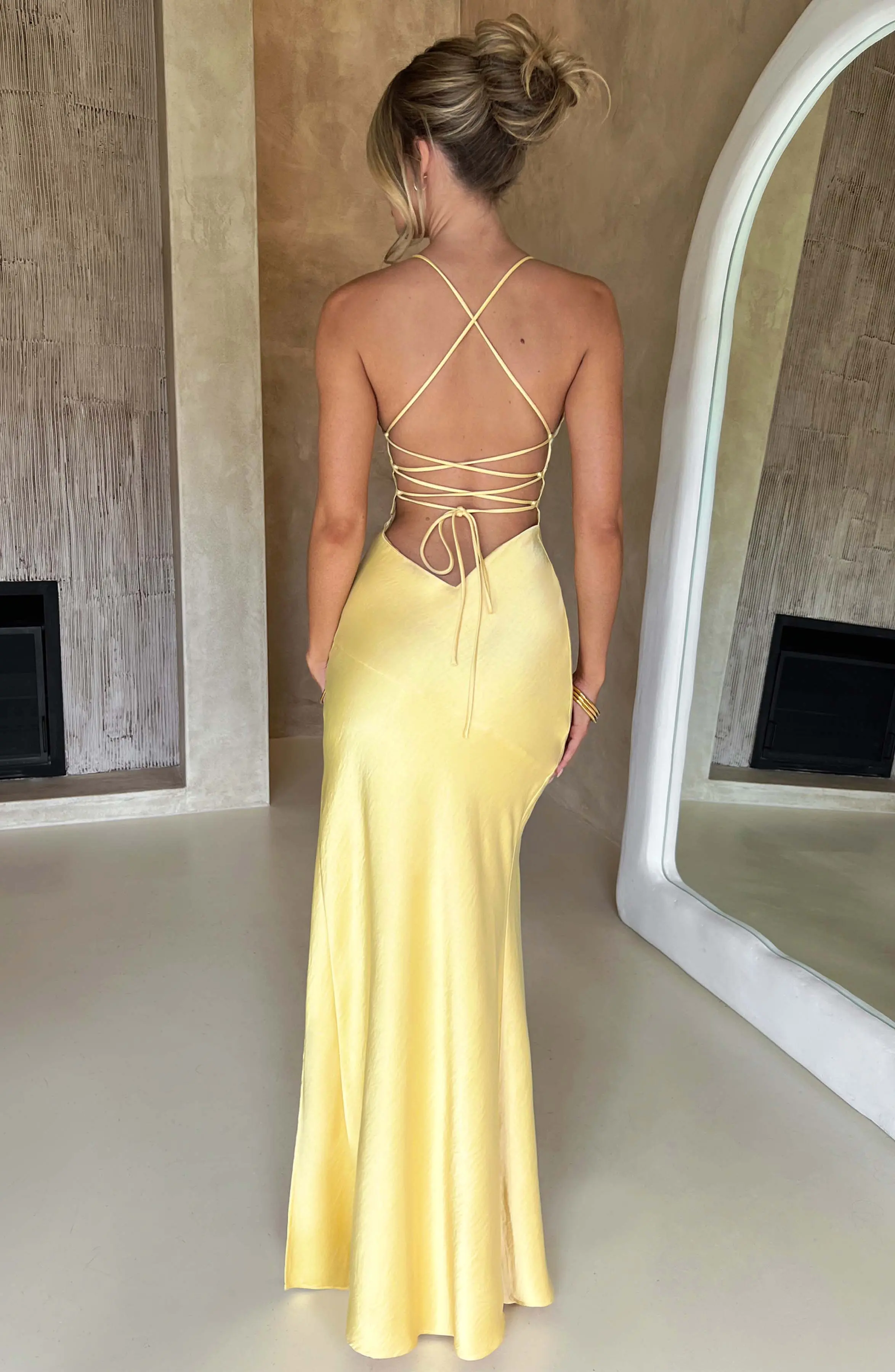 Isobel Maxi Dress - Lemon - Image 2