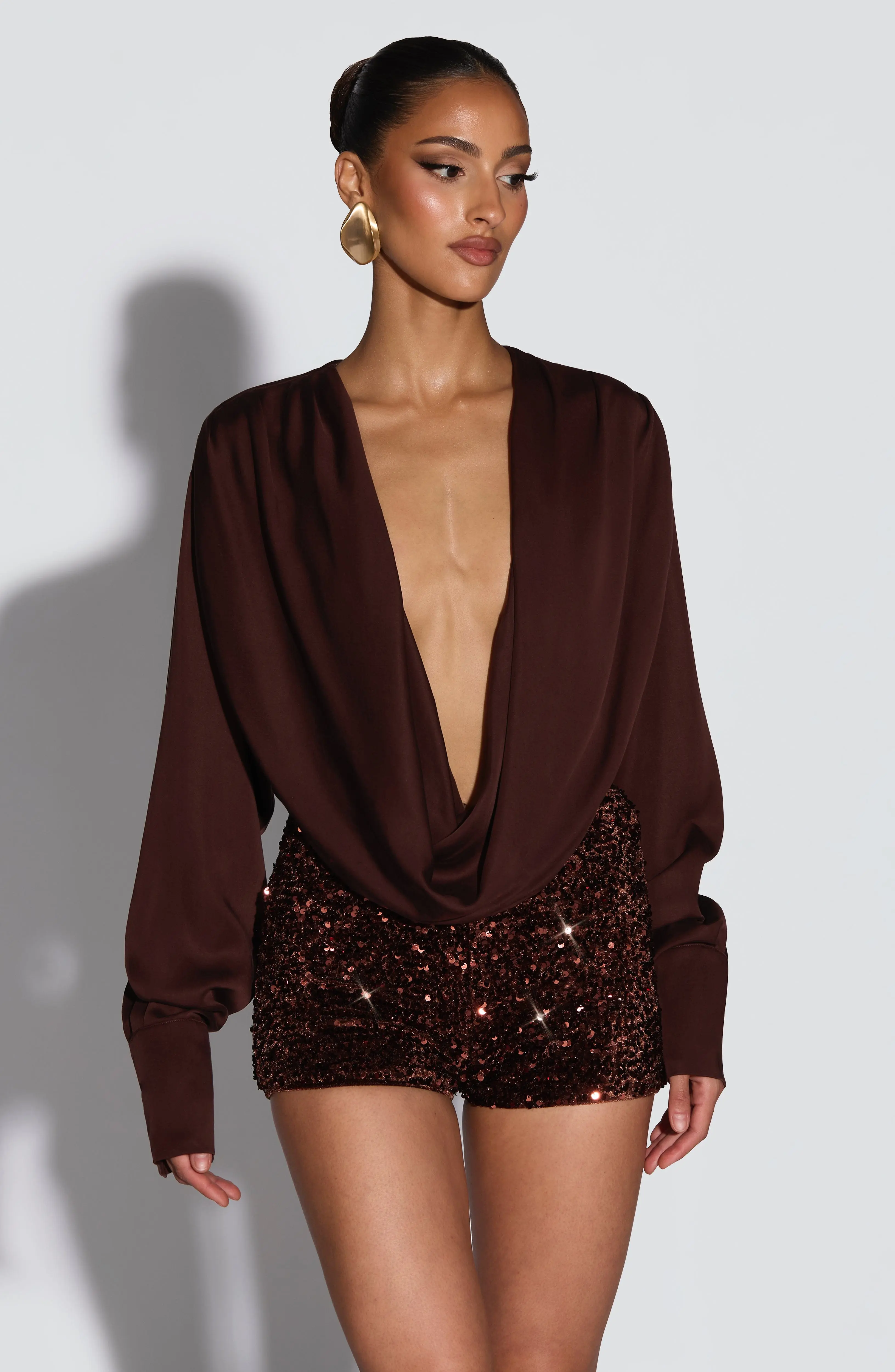 Amadi Shorts - Plum Brown - Image 2
