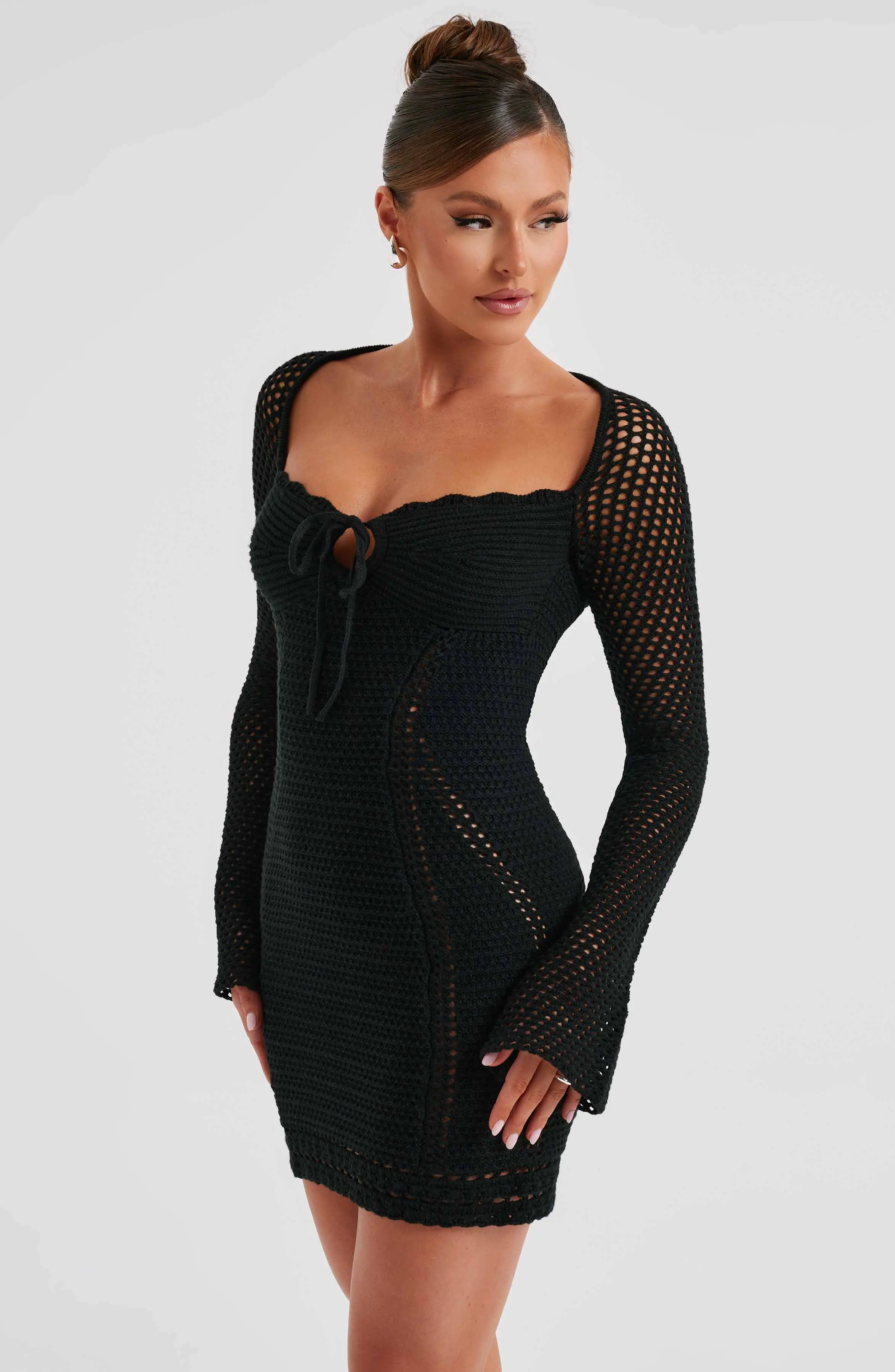 Dezi Mini Dress - Black - Image 4