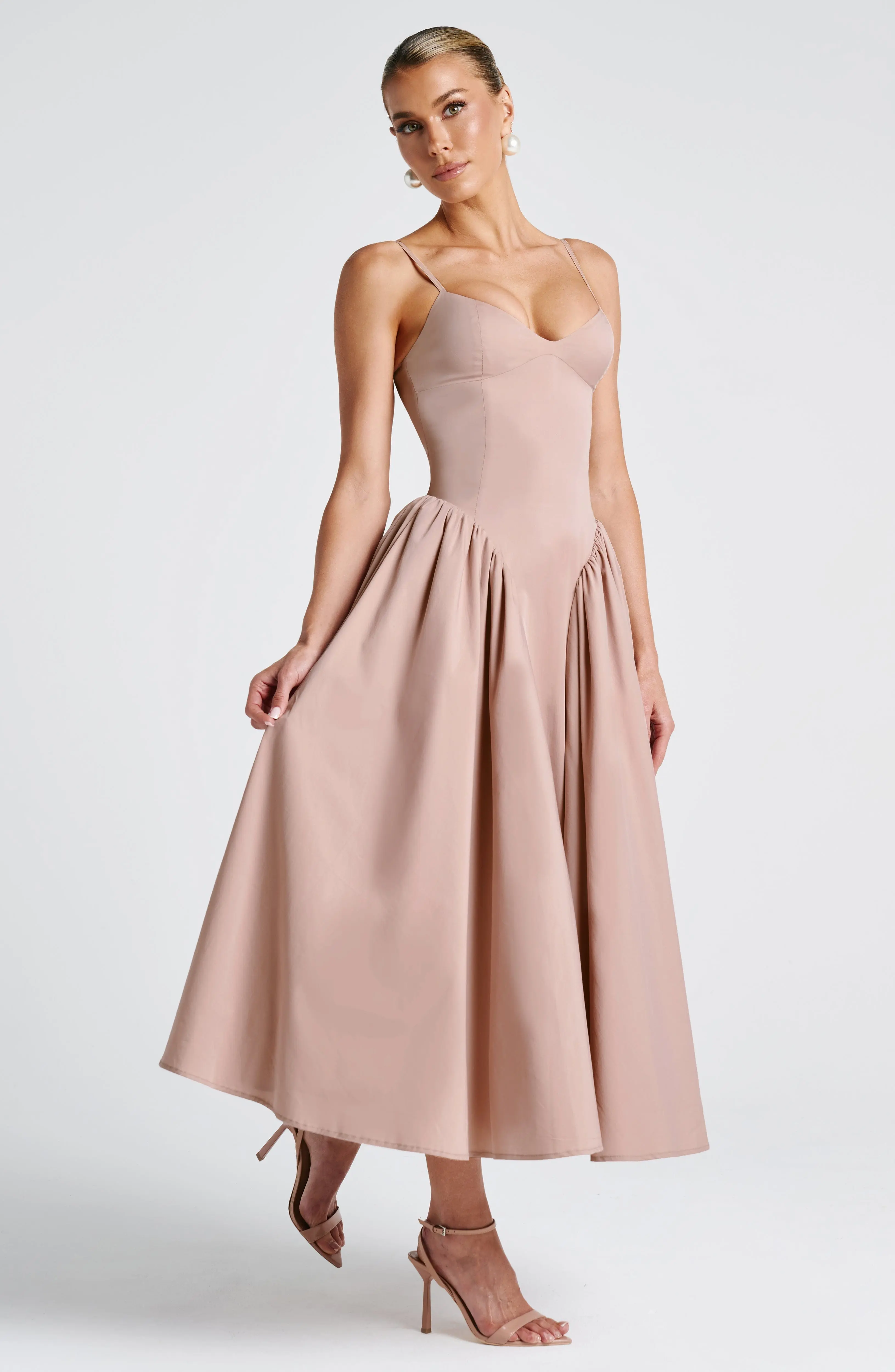 Emerson Midi Dress - Clay - Image 8