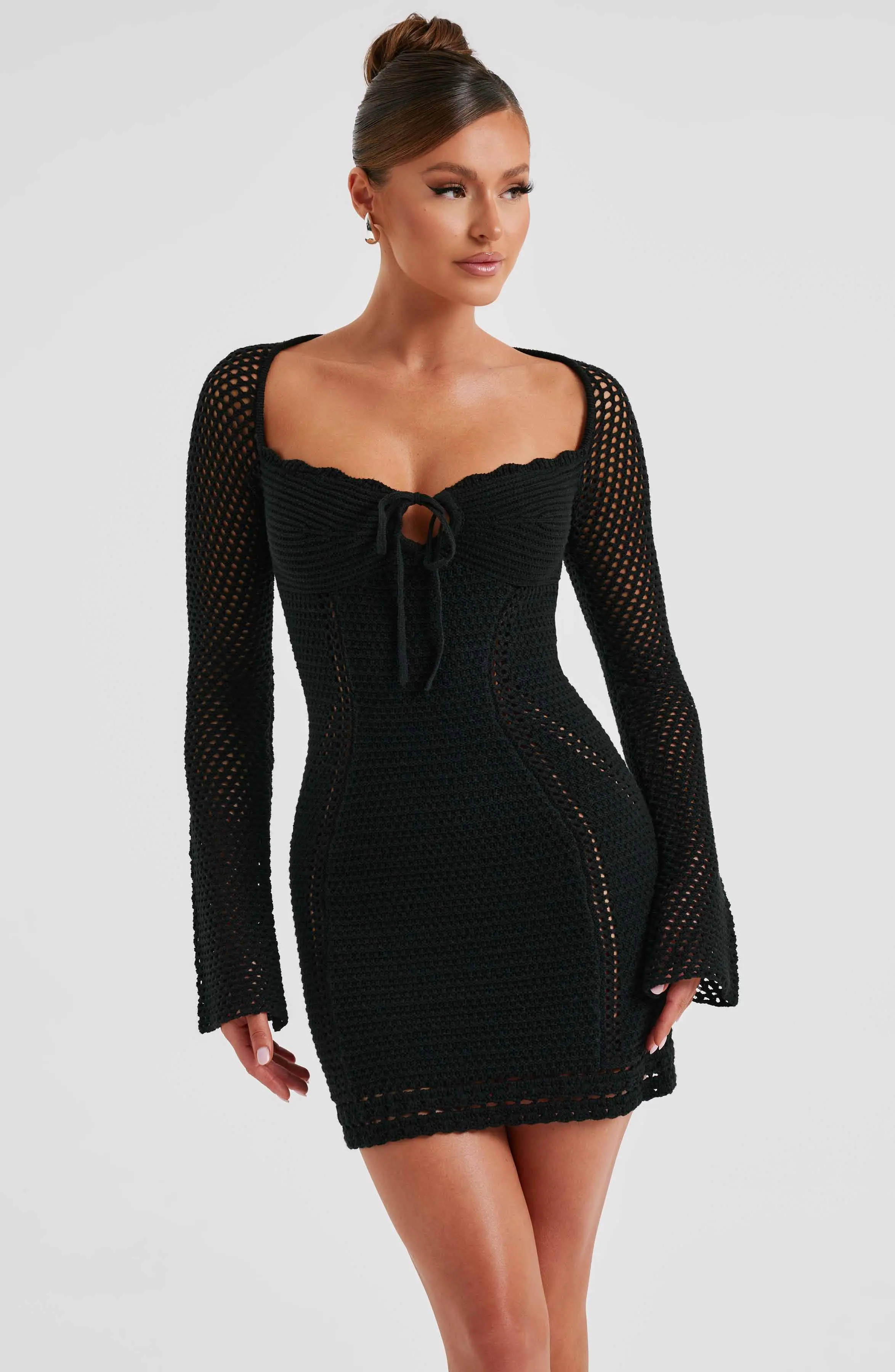 Dezi Mini Dress - Black - Image 8