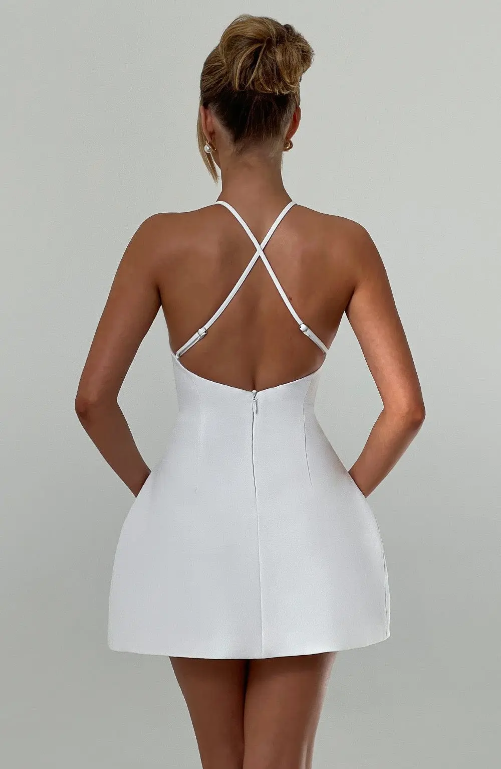 Jayne Mini Dress - Ivory - Image 10