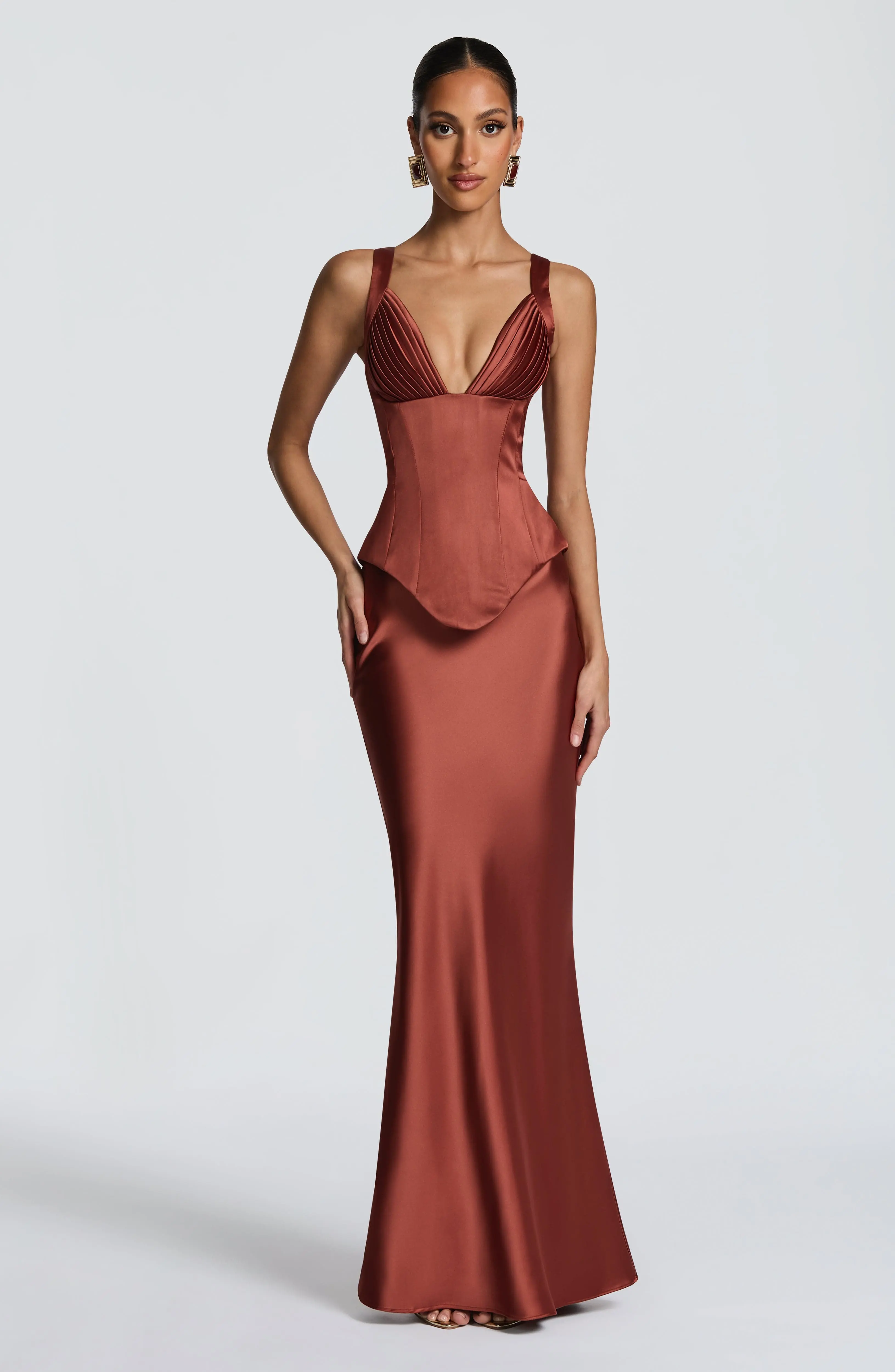 Atlanta Maxi Skirt - Rust - Image 5