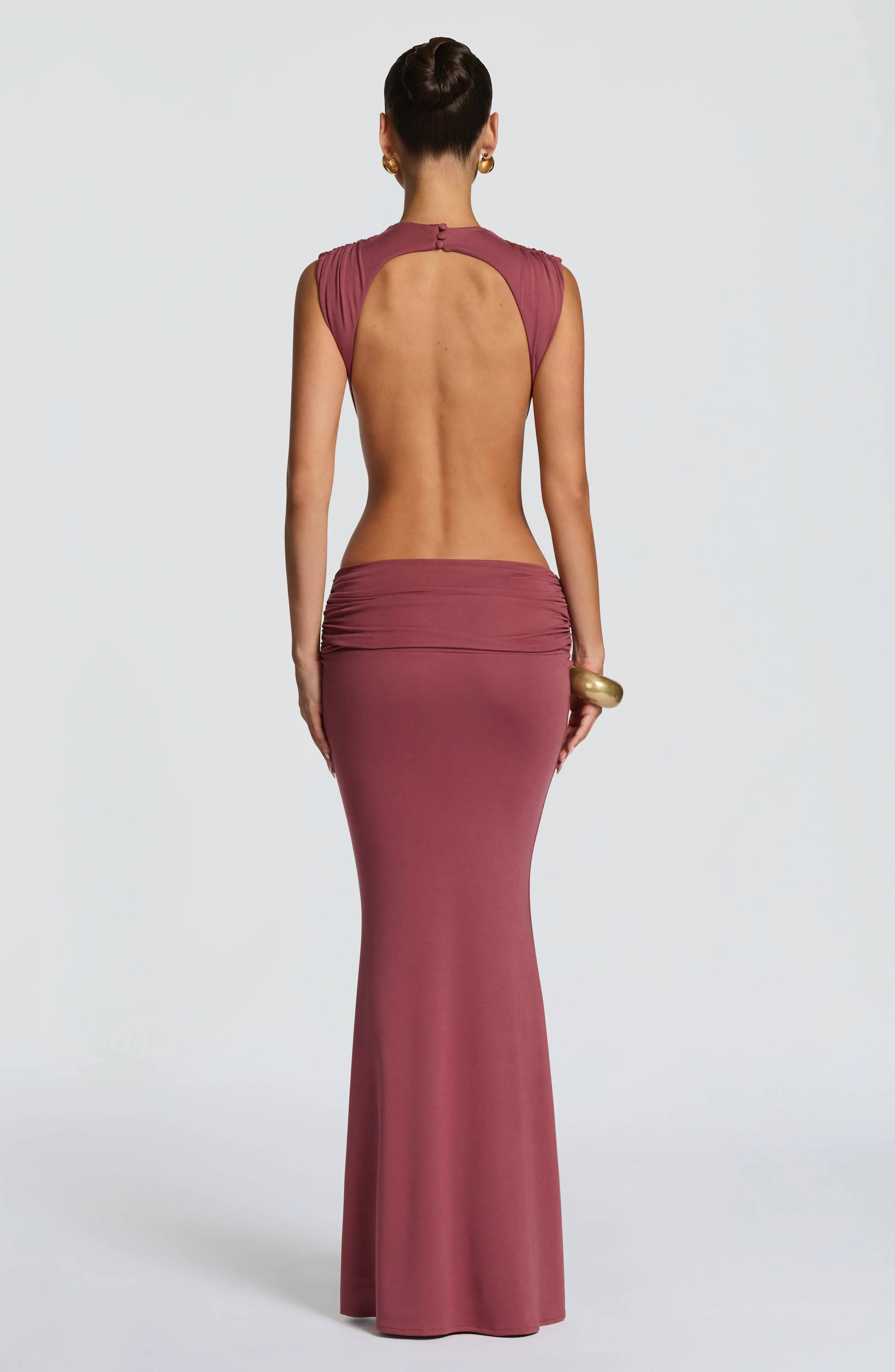 Fenella Maxi Dress - Rose Brown - Image 2